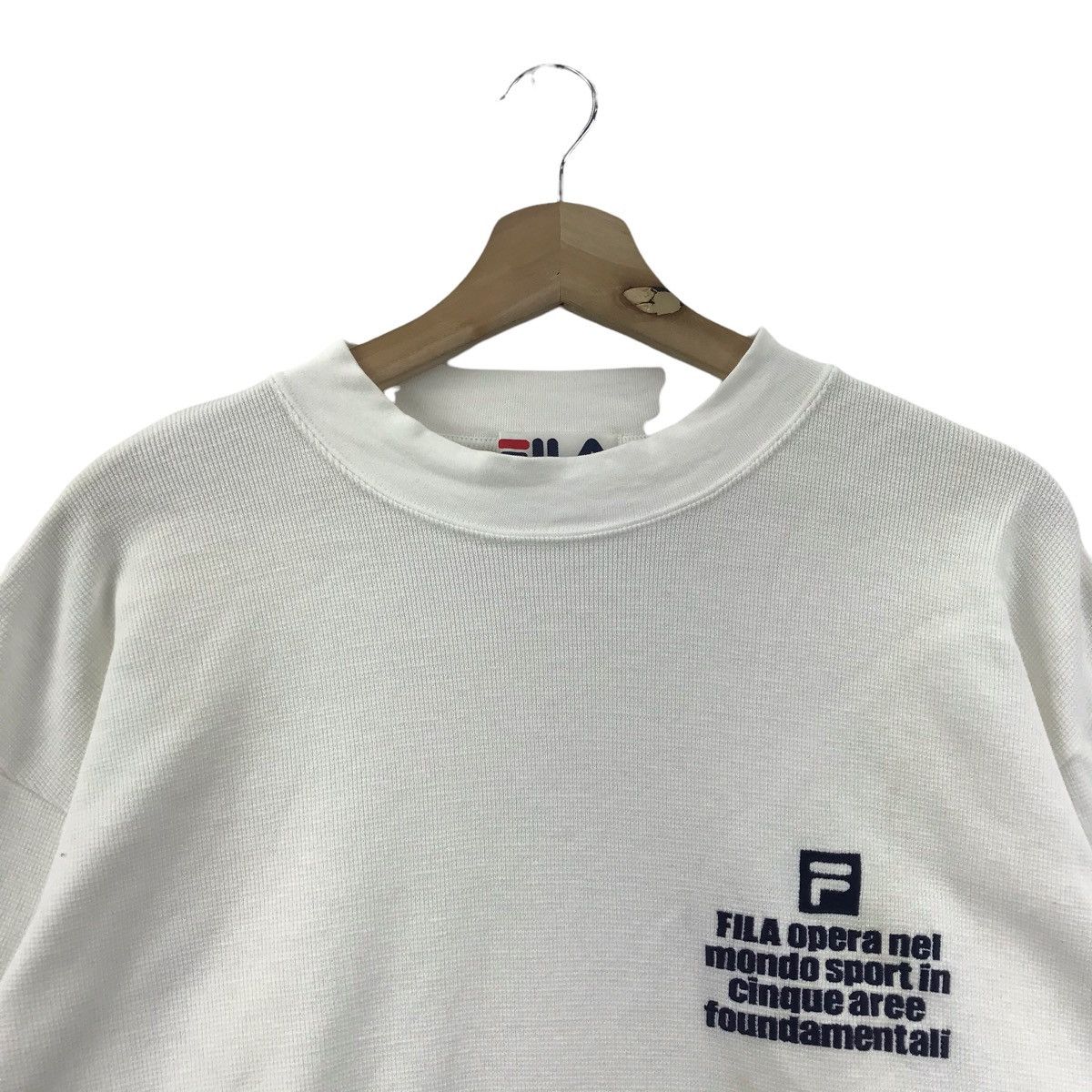 Fila FILA OPERA NEL Sport Tennis Stripes White Sweatshirt Size US L / EU 52-54 / 3 - 2 Thumbnail
