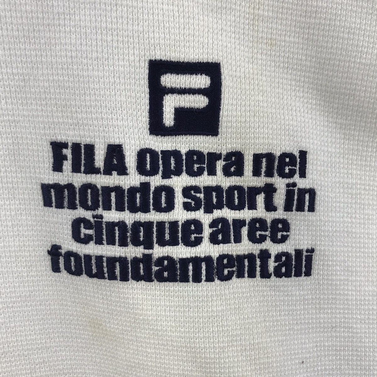 Fila FILA OPERA NEL Sport Tennis Stripes White Sweatshirt Size US L / EU 52-54 / 3 - 3 Thumbnail