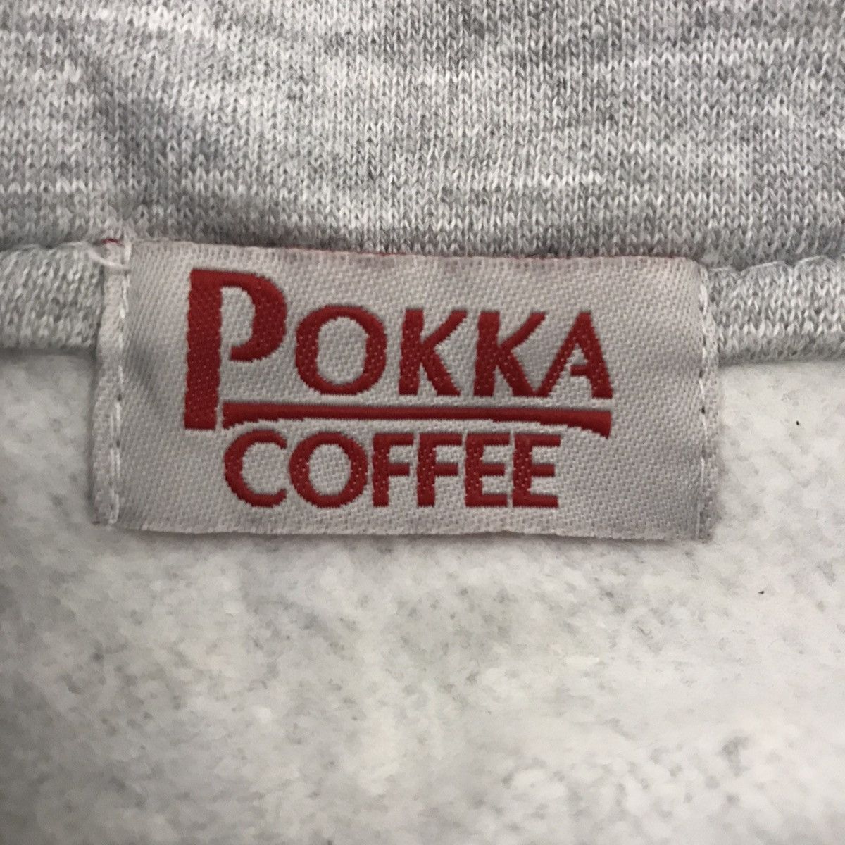 Vintage POKKA COFFEE DRIVER Half Zipper Grey Sweatshirt Size US L / EU 52-54 / 3 - 5 Thumbnail