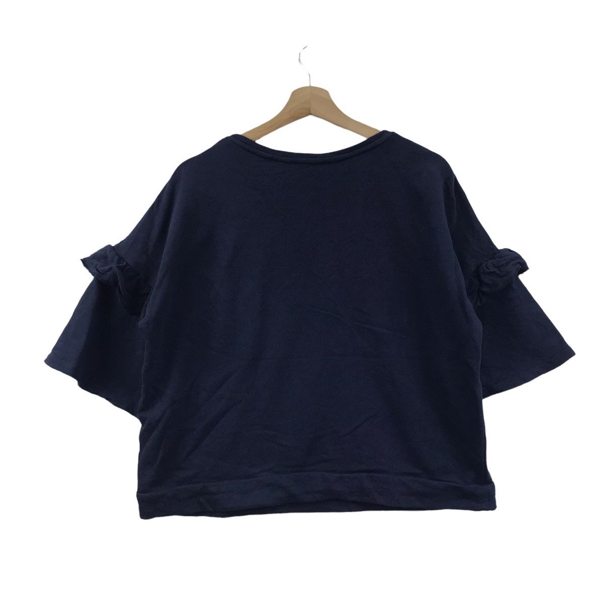 United Colors Of Benetton BENETTON F1 Formula One Love Flower Embroidered Crop Top Size US L / EU 52-54 / 3 - 9 Thumbnail