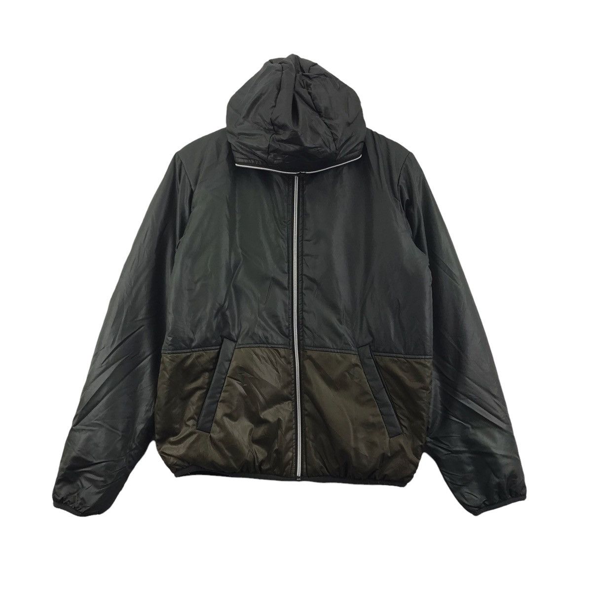 Vintage TK MIX PICE Japan Reversible Fleece Bomber Hooded Jacket Size US L / EU 52-54 / 3 - 1 Thumbnail