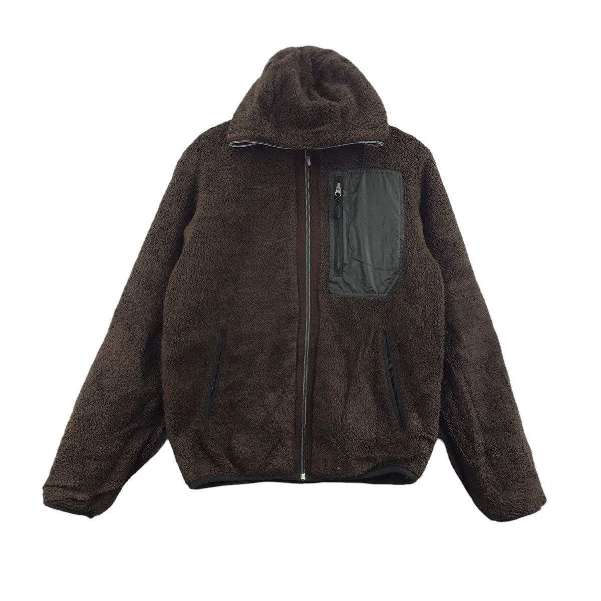 Vintage TK MIX PICE Japan Reversible Fleece Bomber Hooded Jacket Size US L / EU 52-54 / 3 - 4 Thumbnail