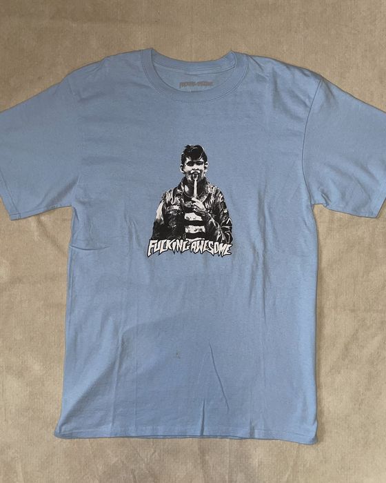 Fucking Awesome Fucking Awesome Knife Tongue Tee babyblue | Grailed