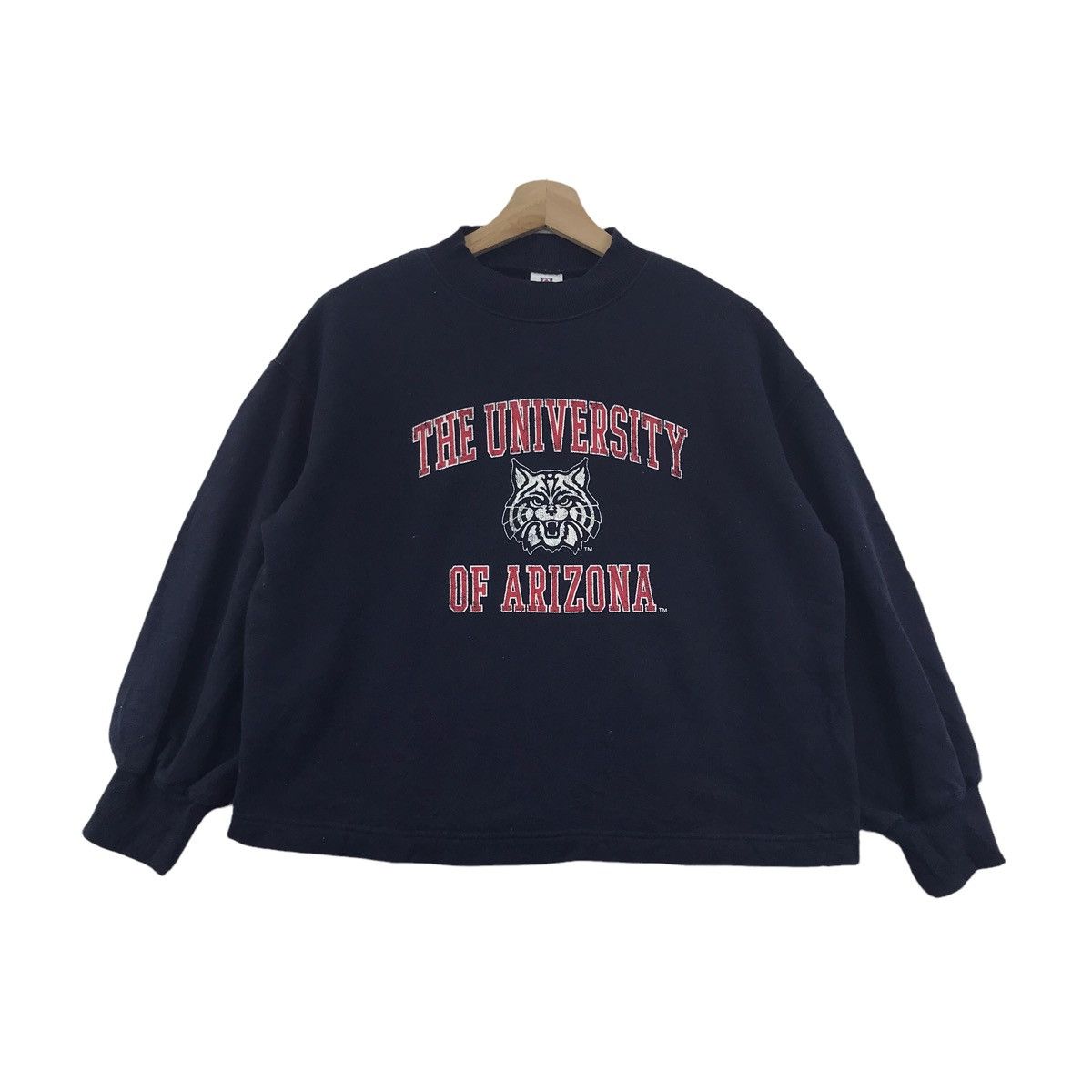 Vintage The UNIVERSITY OF ARIZONA Usa Crop Top Black Sweatshirt Size US M / EU 48-50 / 2 - 1 Thumbnail
