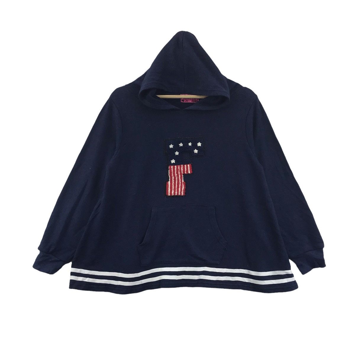 Fiorucci FIORUCCI Embroidered Italy Italian Designer Blue Hoodie Size US M / EU 48-50 / 2 - 1 Thumbnail