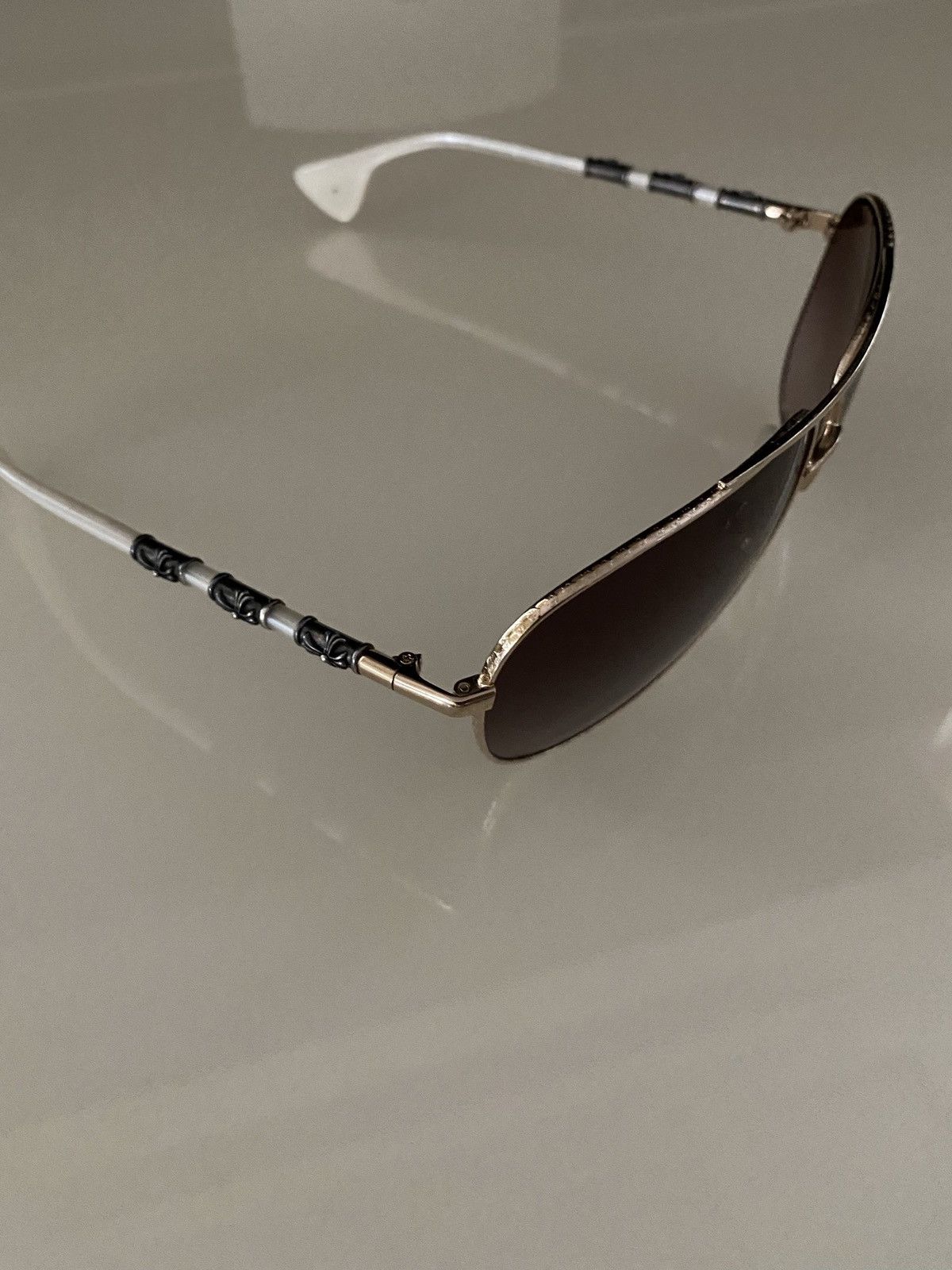 Chrome Hearts Chrome Hearts Sunglasses White Gold Tinted Size ONE SIZE - 1 Thumbnail