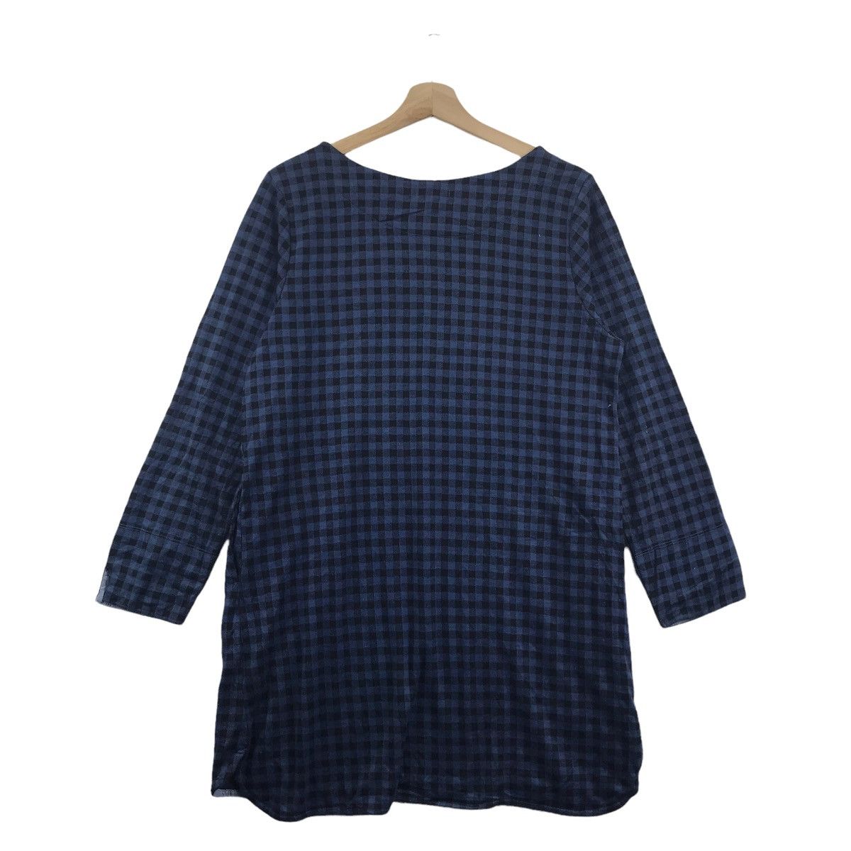 Junko Shimada JUNKO SHIMADA PART 2 Check Tartan Japan Long Blue Sweatshirt Size US L / EU 52-54 / 3 - 7 Thumbnail