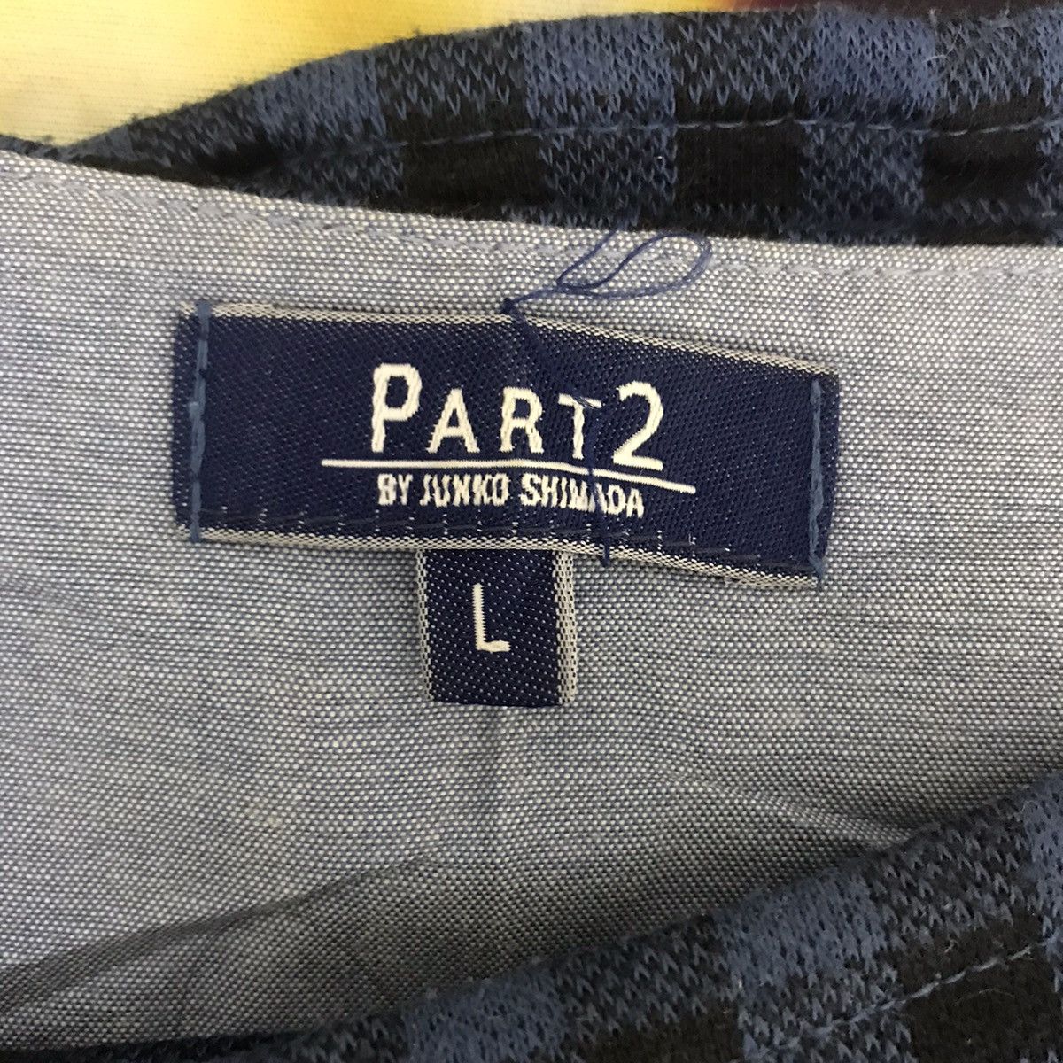 Junko Shimada JUNKO SHIMADA PART 2 Check Tartan Japan Long Blue Sweatshirt Size US L / EU 52-54 / 3 - 4 Thumbnail