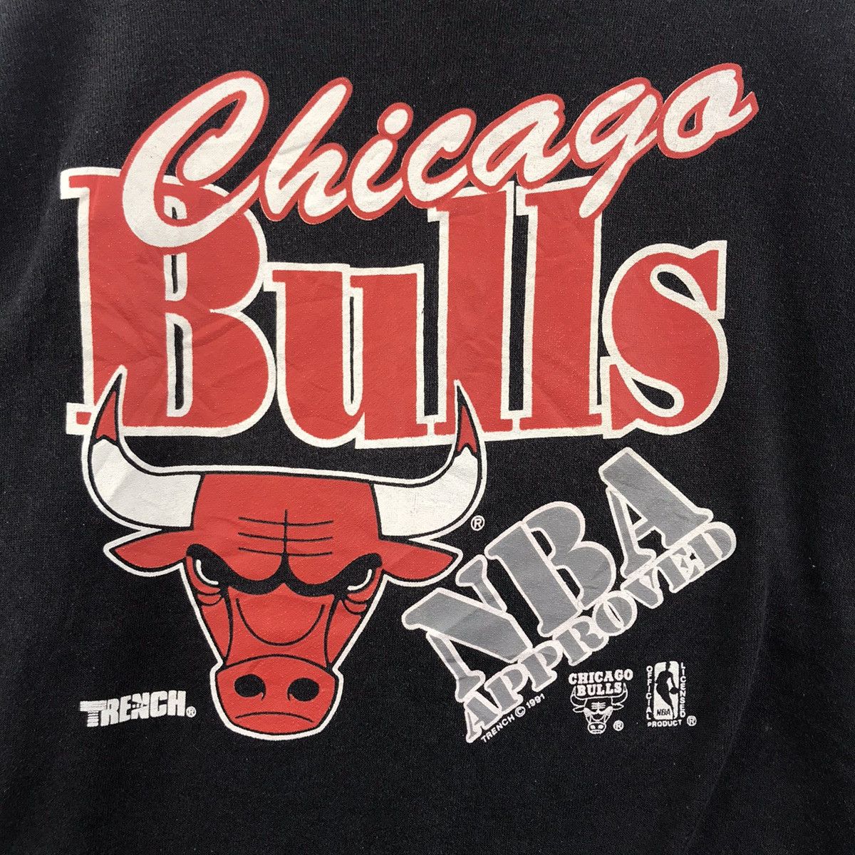 Vintage Vintage 90s CHICAGO BULLS NBA UsaBasketball TrenchSweatshirt Size US L / EU 52-54 / 3 - 3 Thumbnail