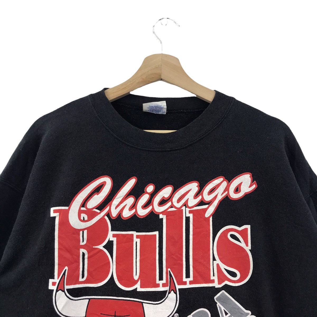 Vintage Vintage 90s CHICAGO BULLS NBA UsaBasketball TrenchSweatshirt Size US L / EU 52-54 / 3 - 2 Thumbnail