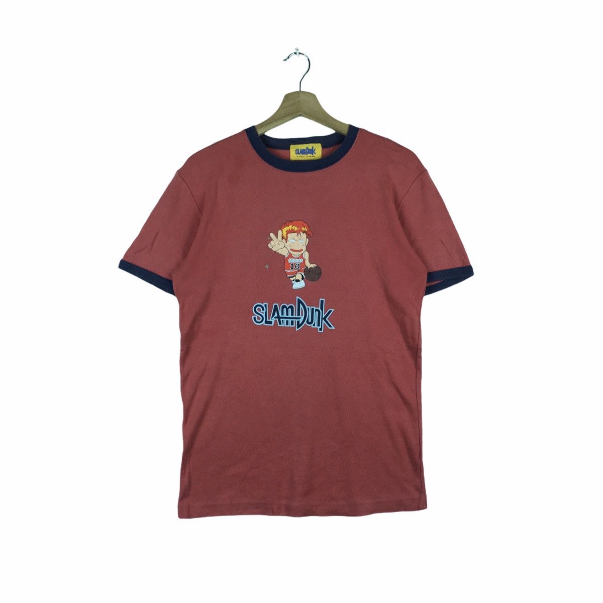 Anime Vtg SLAM DUNK Manga Sakuragi Hanamichi Anime Tee Shirt Size US M / EU 48-50 / 2 - 1 Thumbnail