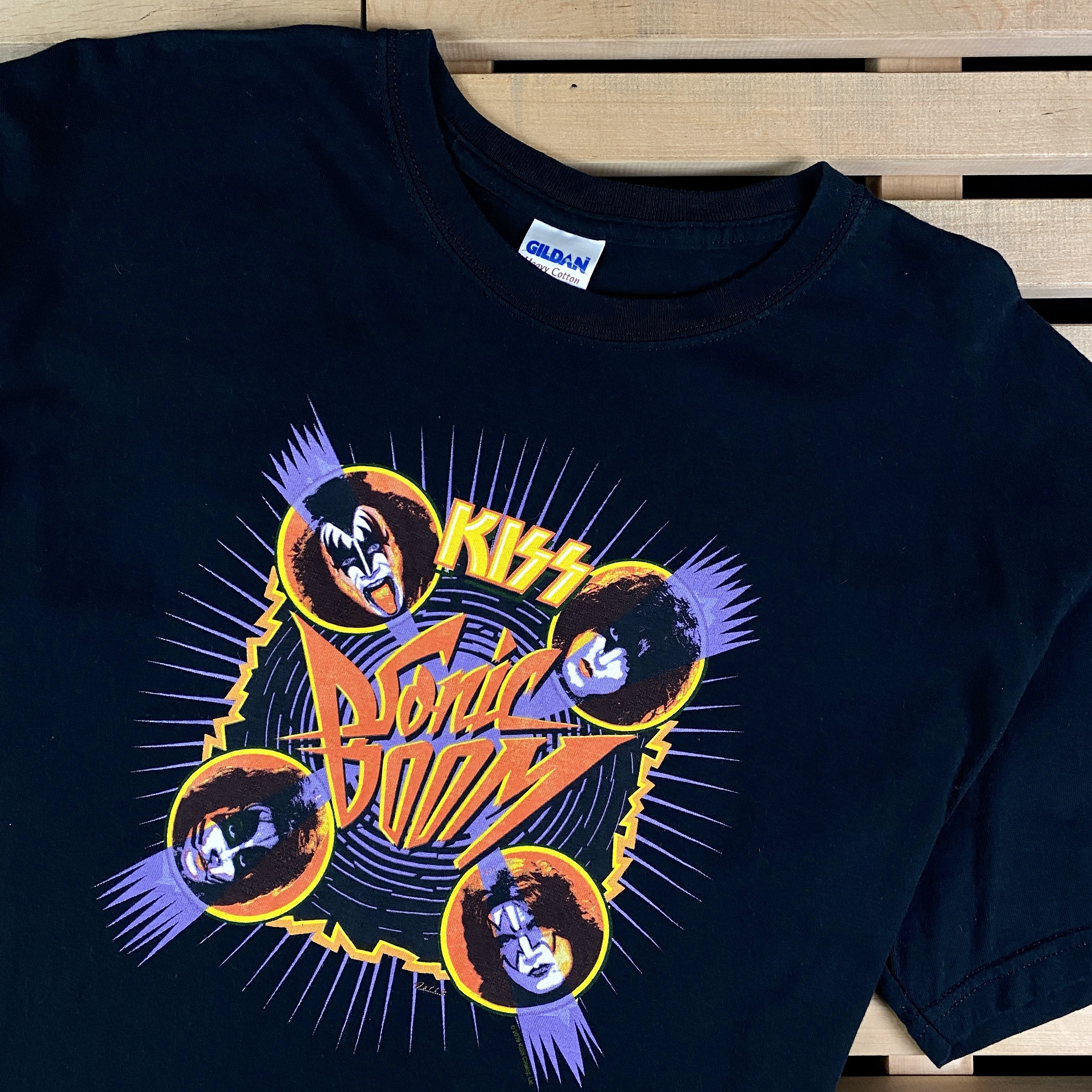 Band Tees × KISS × Vintage Mens Vintage T Shirt Kiss Sonic Boom Size L Size US L / EU 52-54 / 3 - 2 Thumbnail