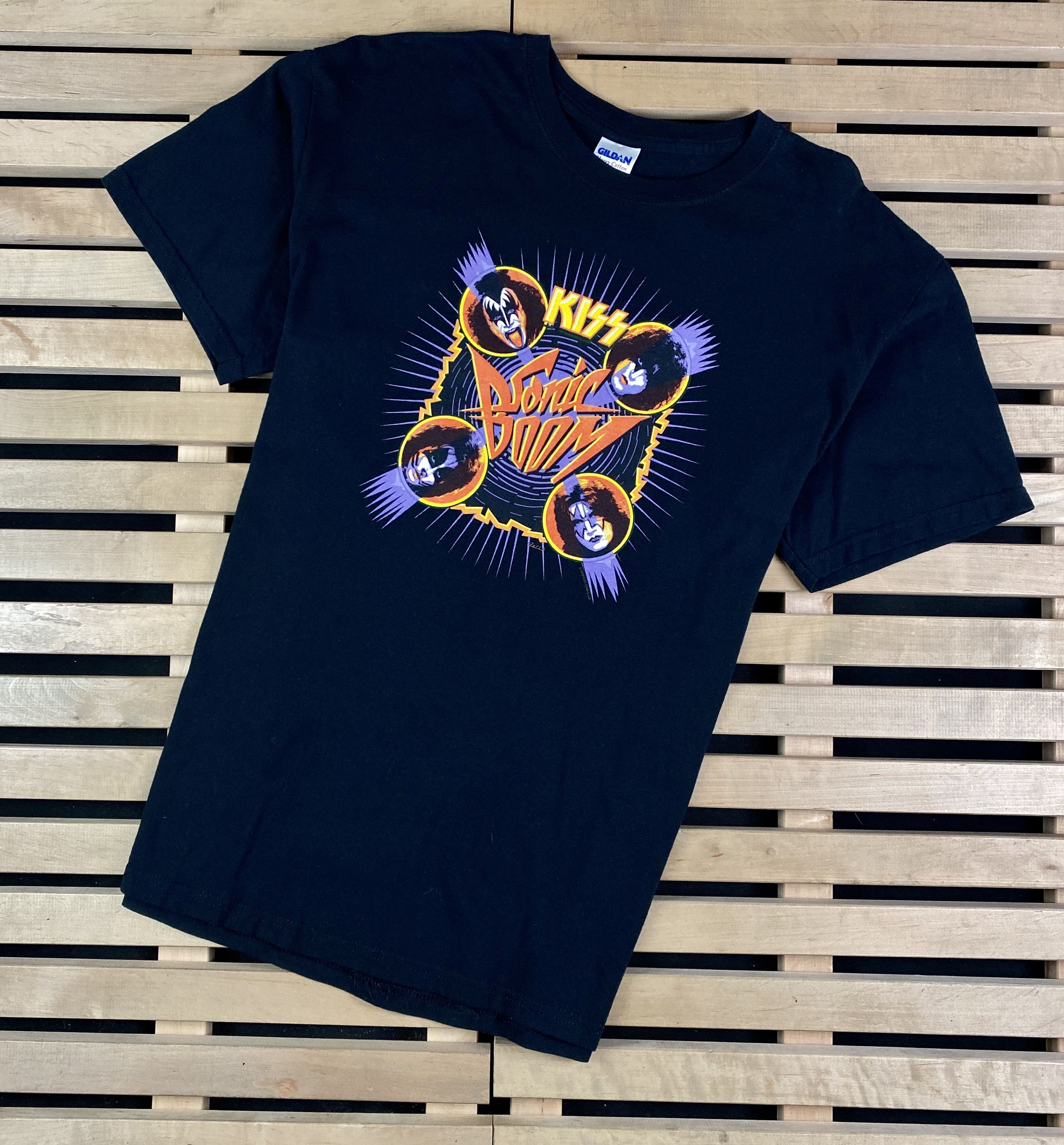 Band Tees × KISS × Vintage Mens Vintage T Shirt Kiss Sonic Boom Size L Size US L / EU 52-54 / 3 - 1 Thumbnail