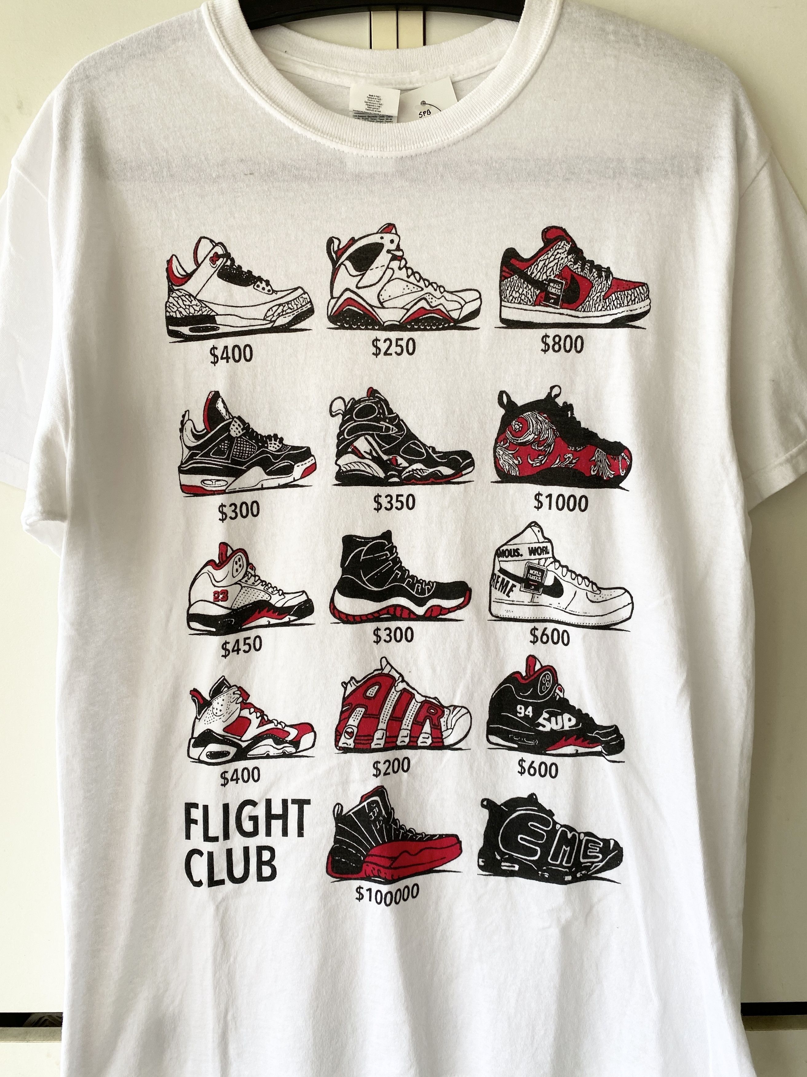 Gildan 'FLIGHT CLUB' VERY COOL SNEAKER PRINTED T SHIRT Size US M / EU 48-50 / 2 - 2 Thumbnail