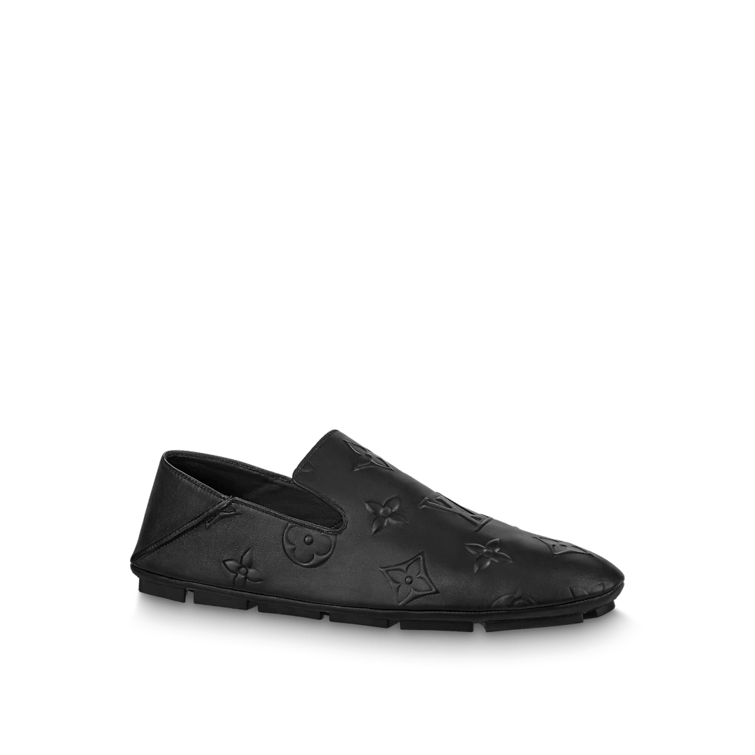 LV Driver Open Back Moccasins