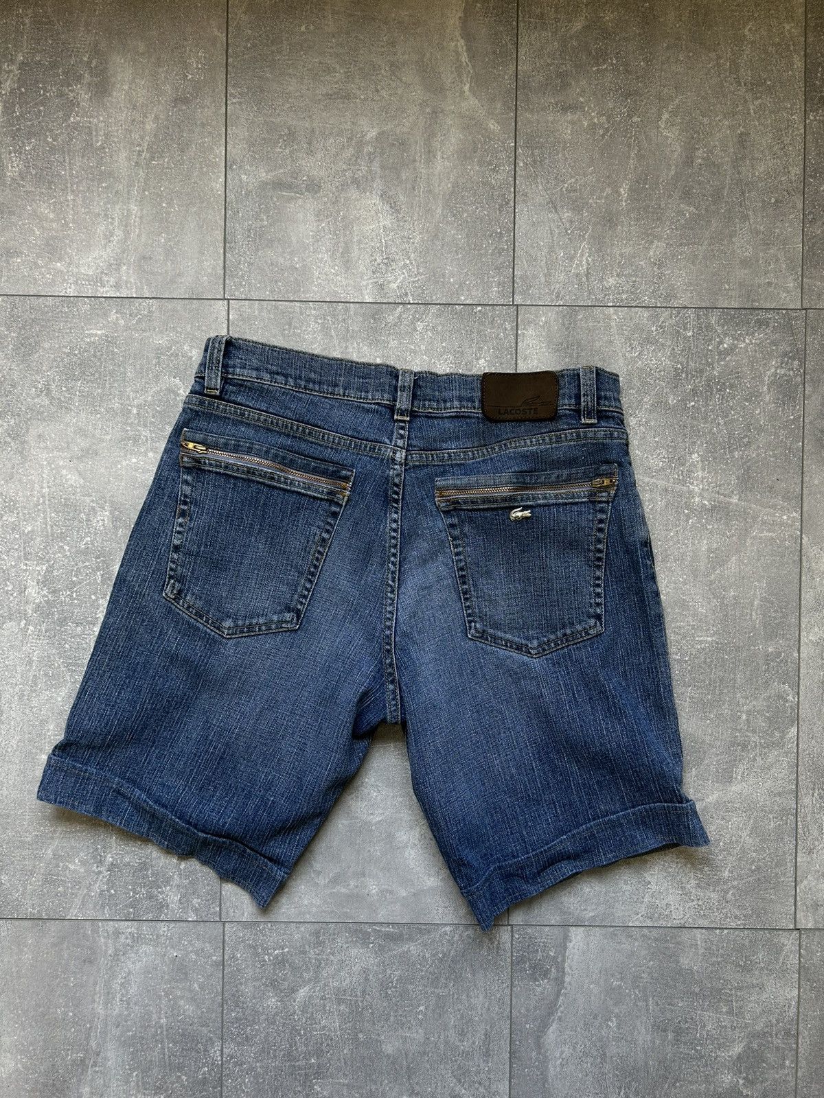 Lacoste Streetwear Vintage Mens Vintage Lacoste denim shorts luxury distressed Grailed