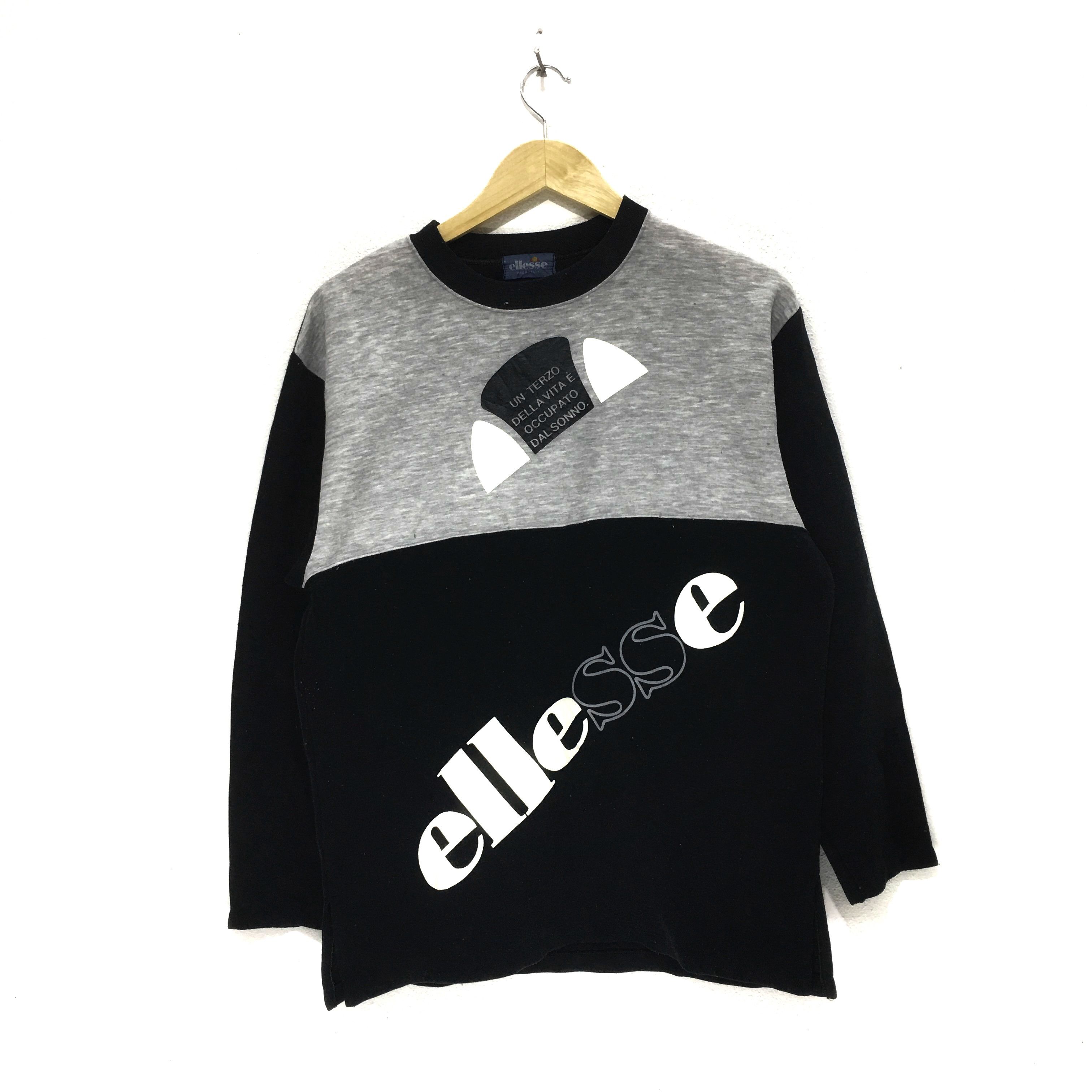 Vintage ELLESSE ITALIA Big Logo Sweatshirt Tennis Sweater