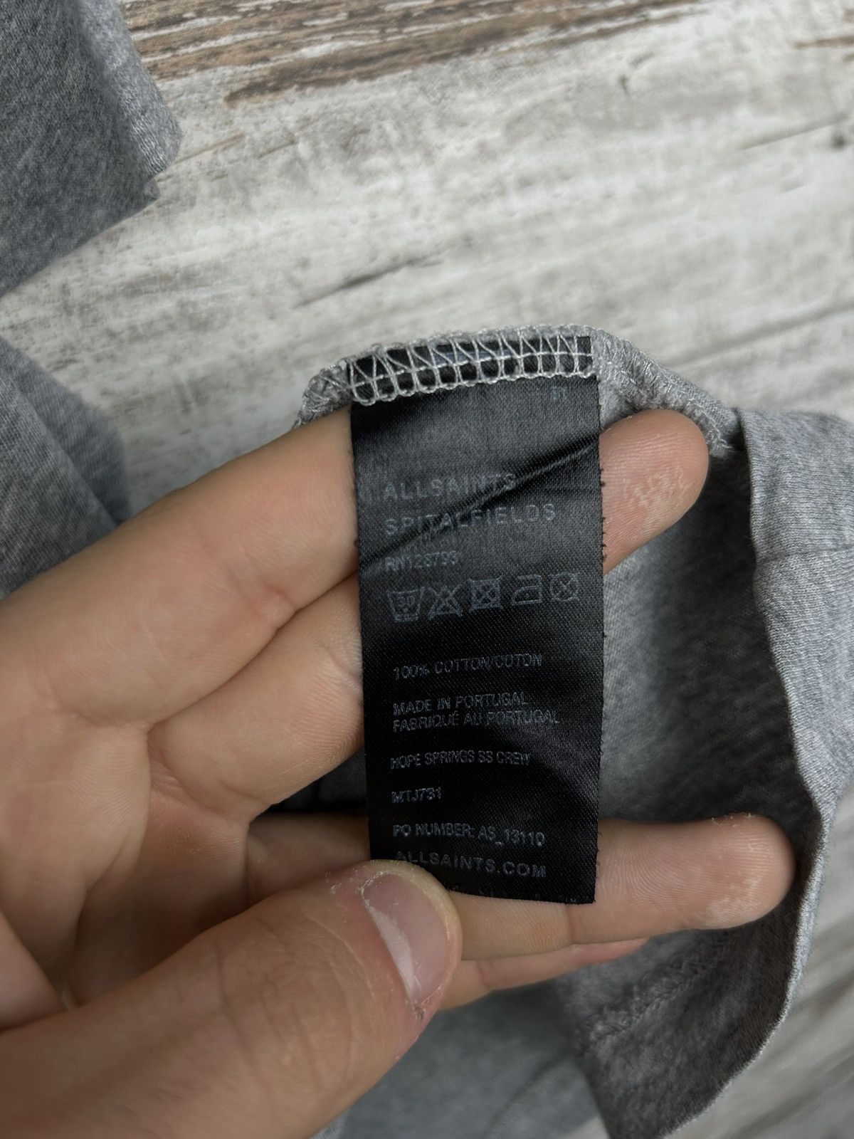 Allsaints Mens AllSaints Overprint T Shirt luxury tee streetwear y2k Size US M / EU 48-50 / 2 - 9 Thumbnail