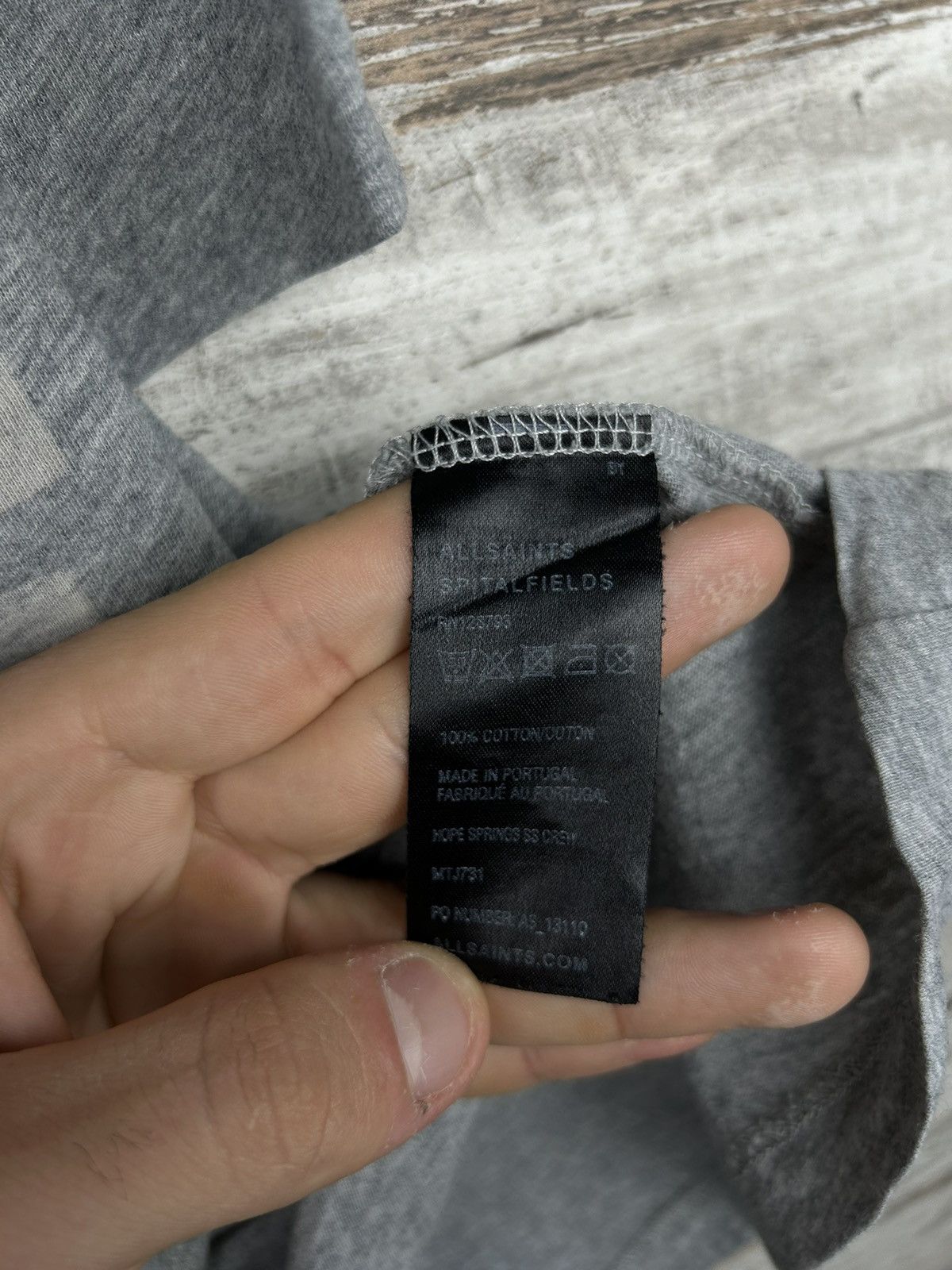 Allsaints Mens AllSaints Overprint T Shirt luxury tee streetwear y2k Size US M / EU 48-50 / 2 - 8 Thumbnail