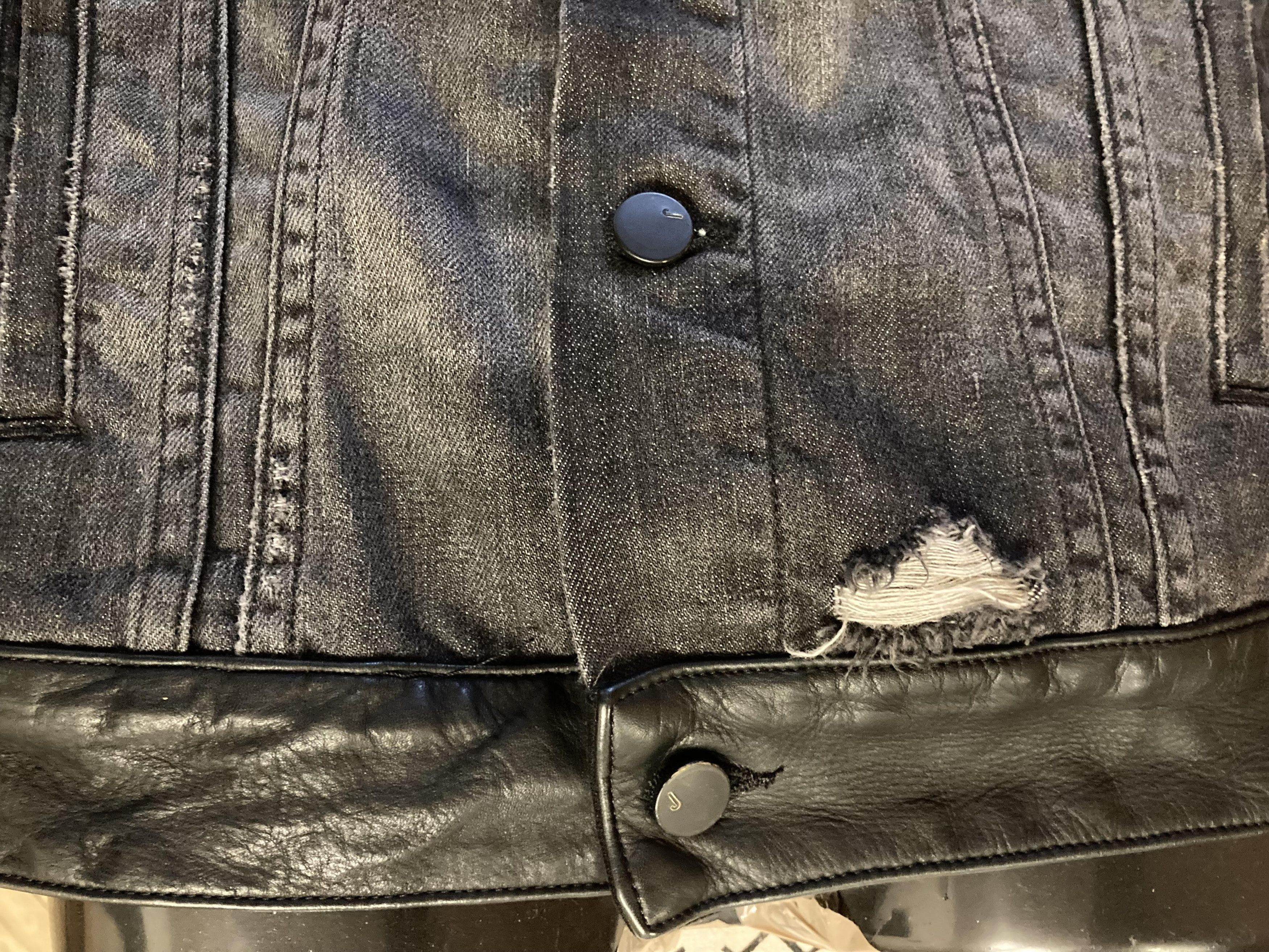 J Brand J Brand Tracker Jacket Owen Jean Destroyed Black Size US M / EU 48-50 / 2 - 7 Thumbnail