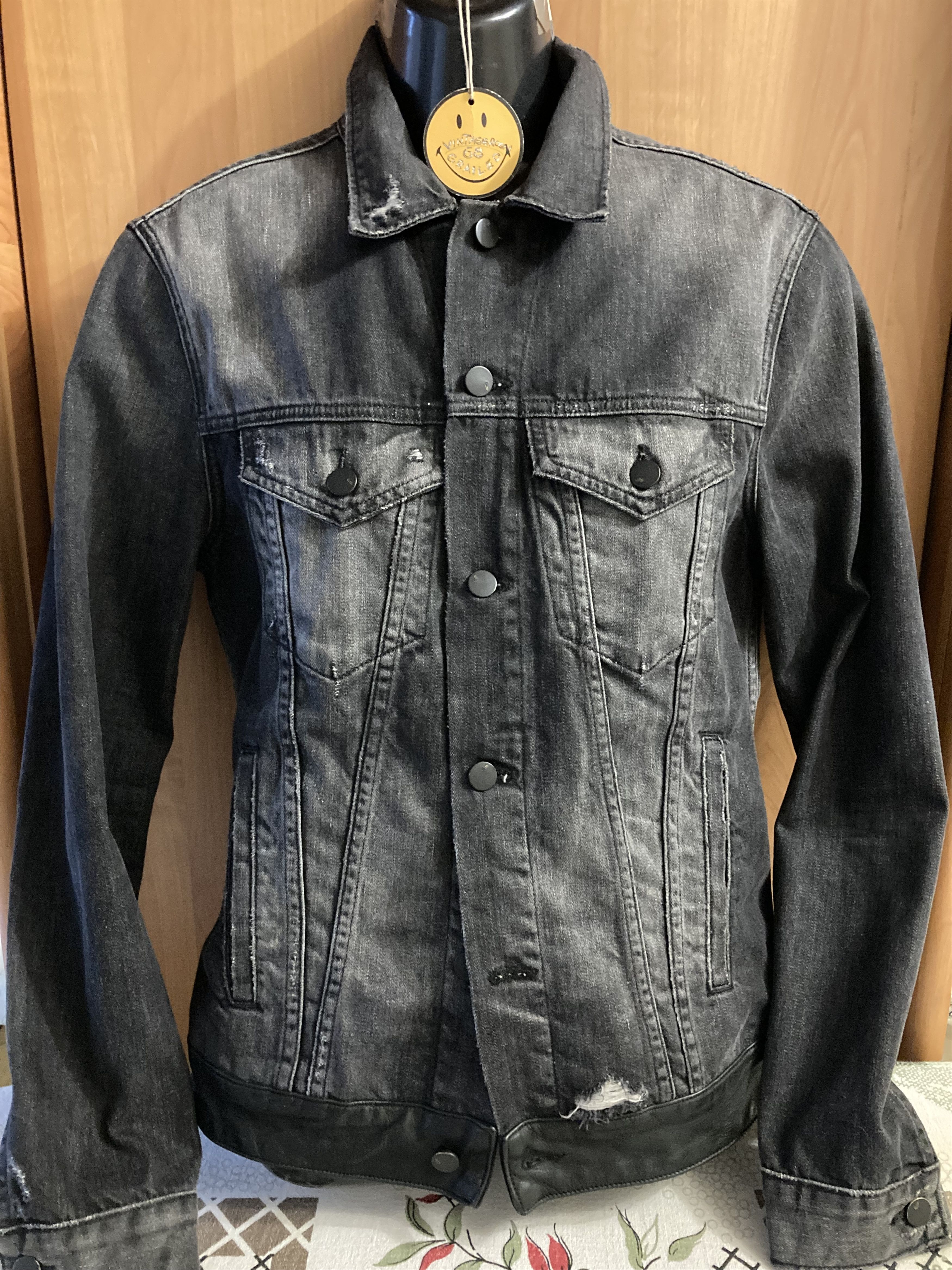 J Brand J Brand Tracker Jacket Owen Jean Destroyed Black Size US M / EU 48-50 / 2 - 2 Thumbnail