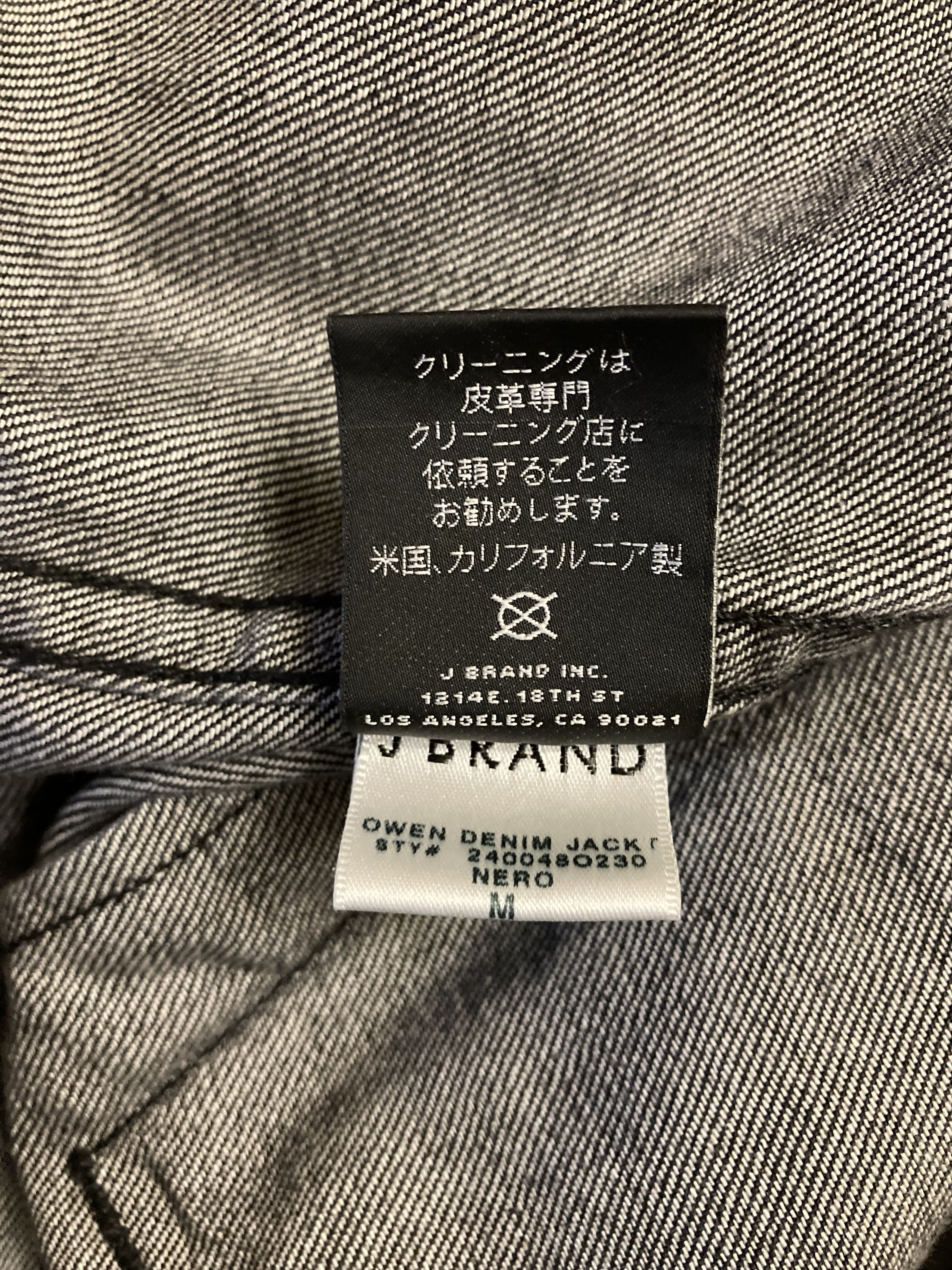 J Brand J Brand Tracker Jacket Owen Jean Destroyed Black Size US M / EU 48-50 / 2 - 6 Thumbnail
