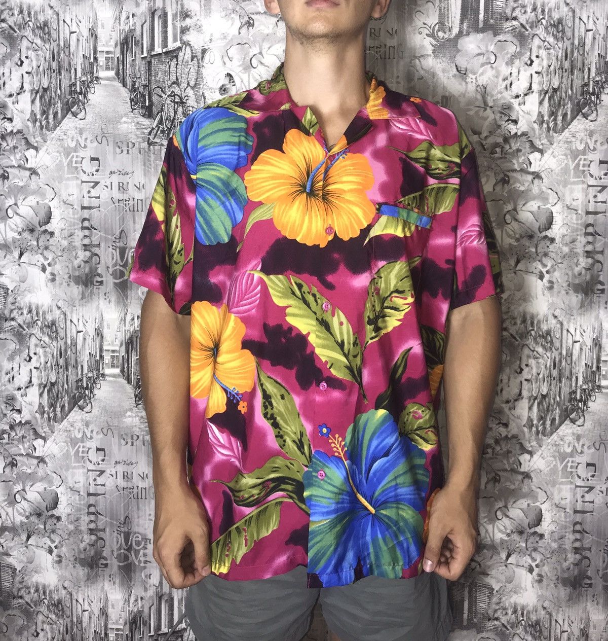 Vintage Vintage Hawaiian Shirt Size US XXL / EU 58 / 5 - 1 Thumbnail
