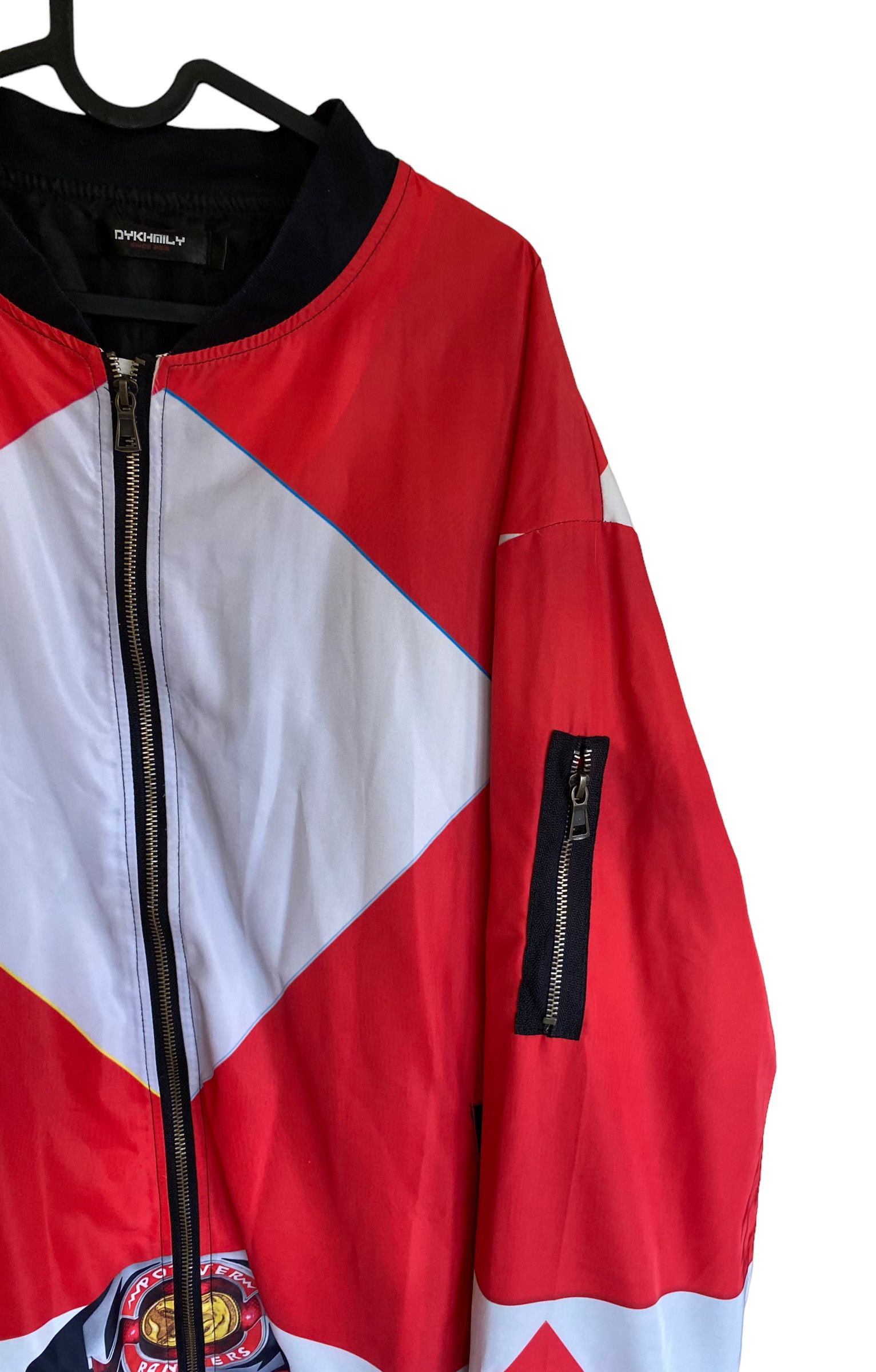 Vintage Mighty Morphin Power Rangers red bomber jacket Size US XXL / EU 58 / 5 - 5 Thumbnail