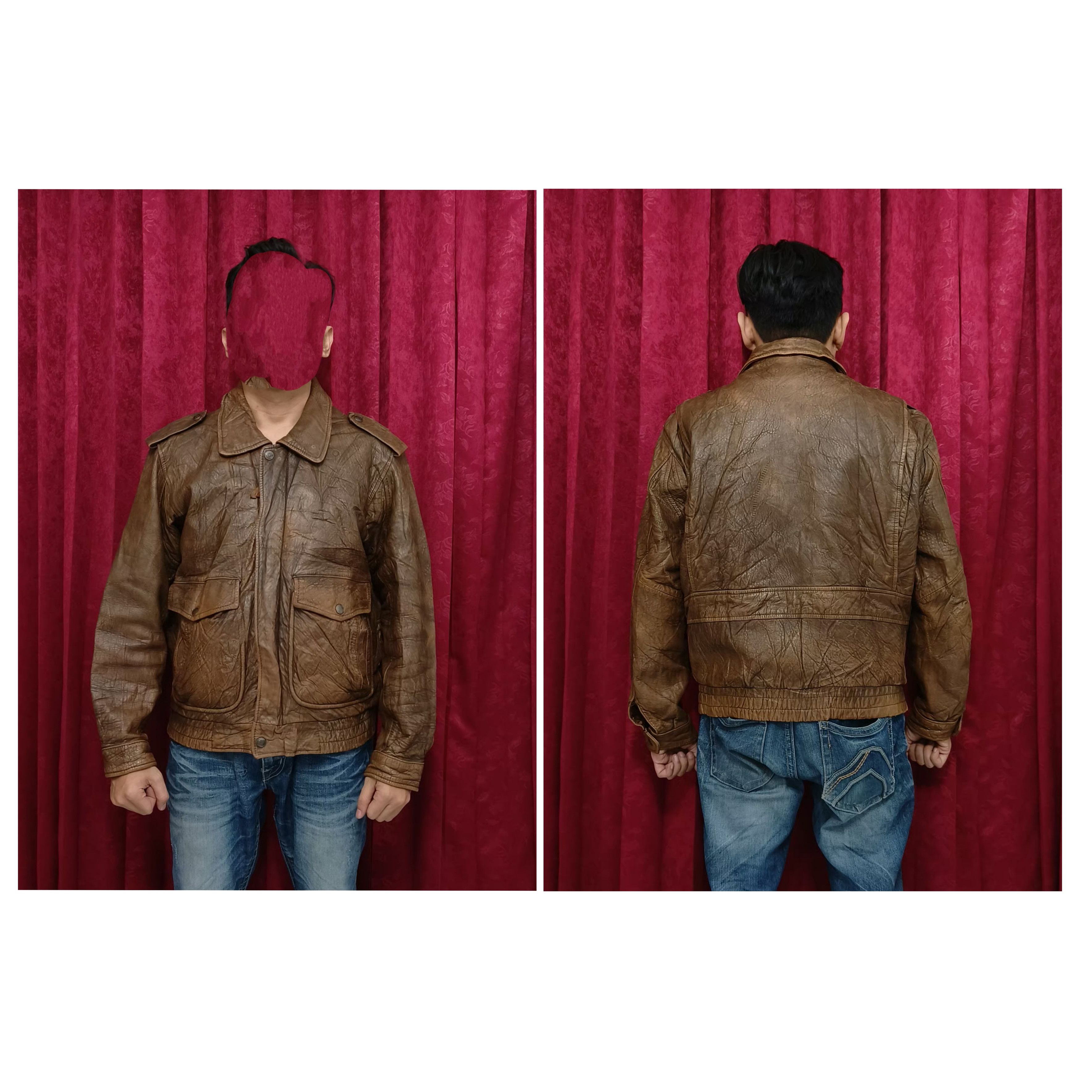 Harley Davidson Vintage Harley Davidson A2 Style Motorcycles Leather Jacket Size US M / EU 48-50 / 2 - 9 Thumbnail