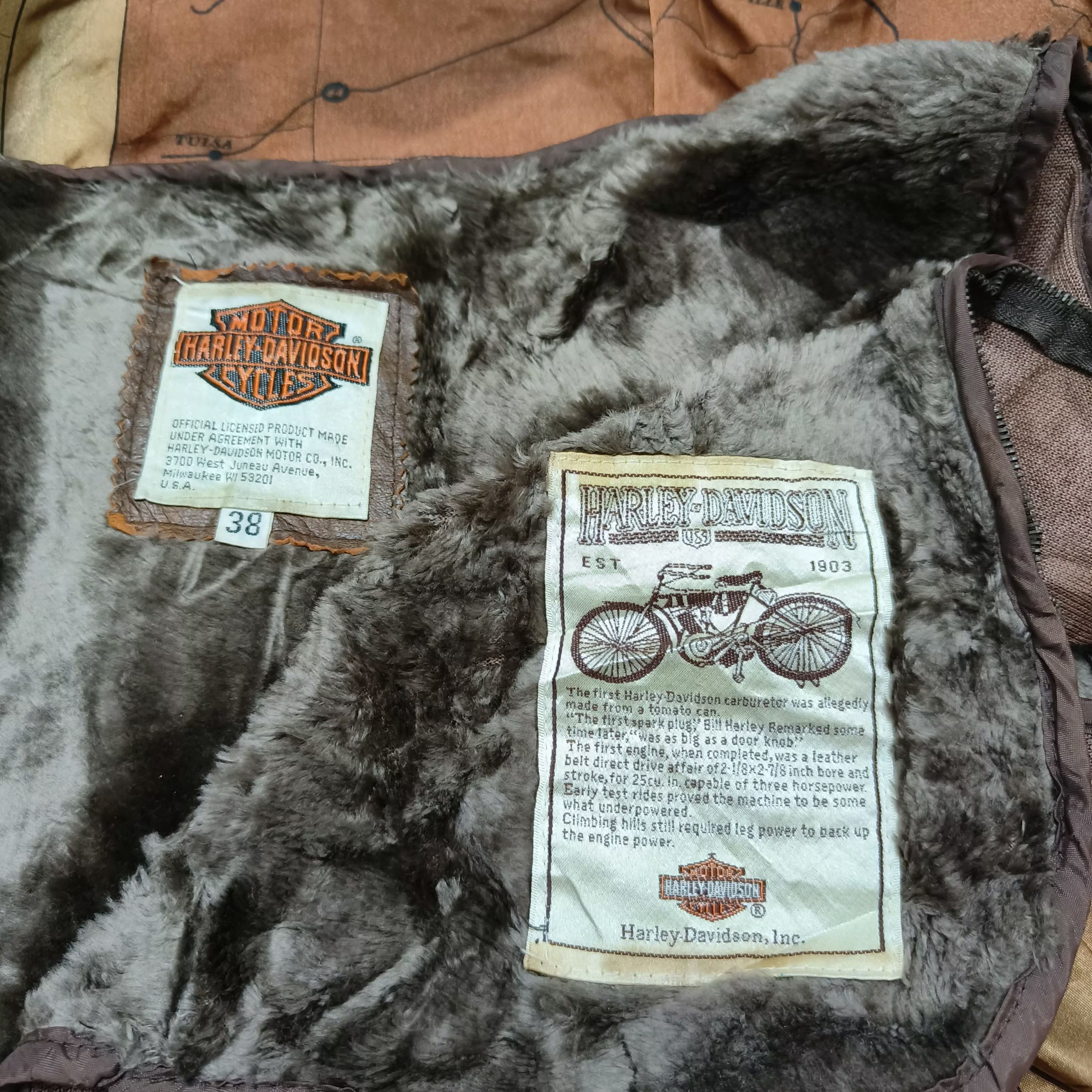 Harley Davidson Vintage Harley Davidson A2 Style Motorcycles Leather Jacket Size US M / EU 48-50 / 2 - 8 Thumbnail