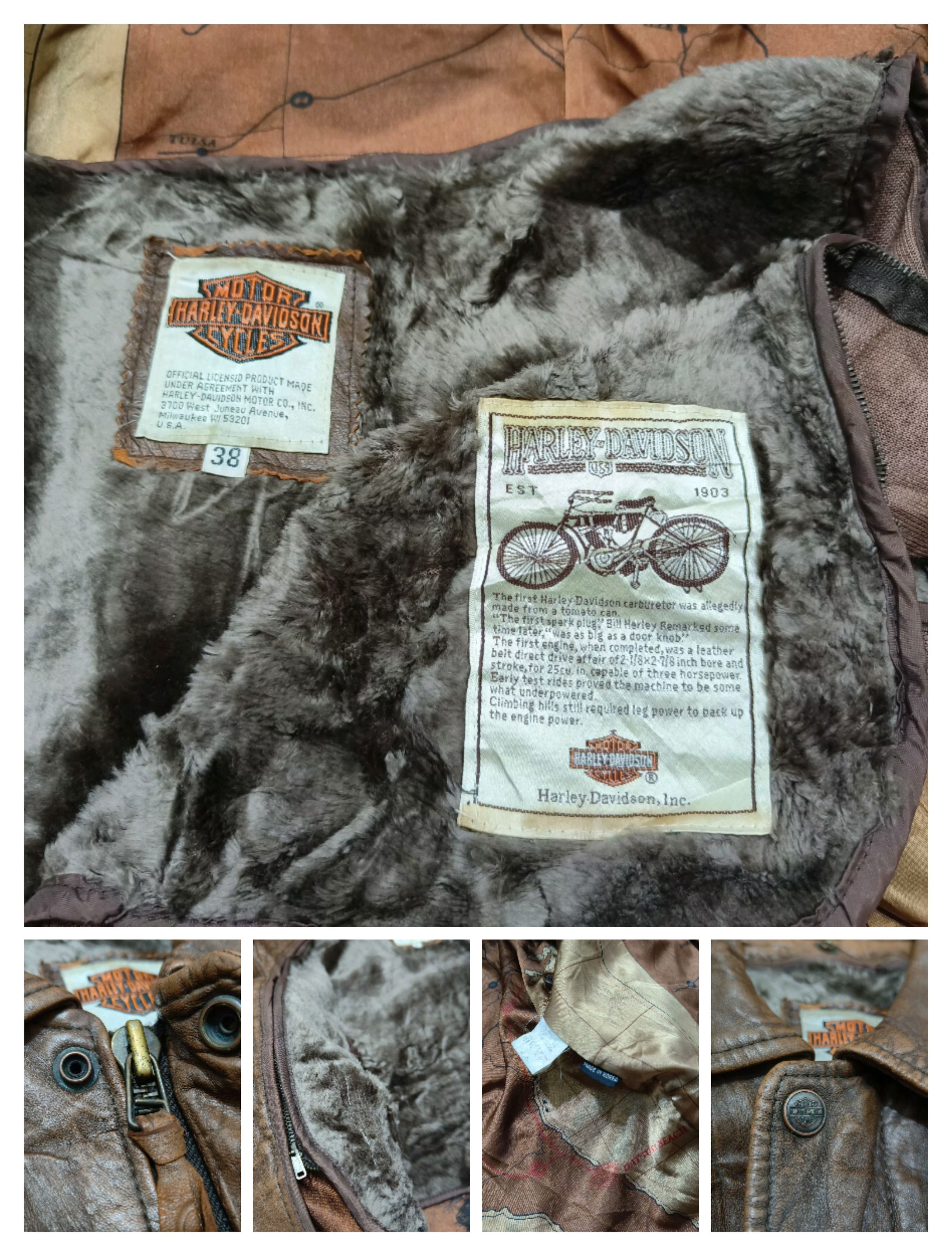 Harley Davidson Vintage Harley Davidson A2 Style Motorcycles Leather Jacket Size US M / EU 48-50 / 2 - 7 Thumbnail