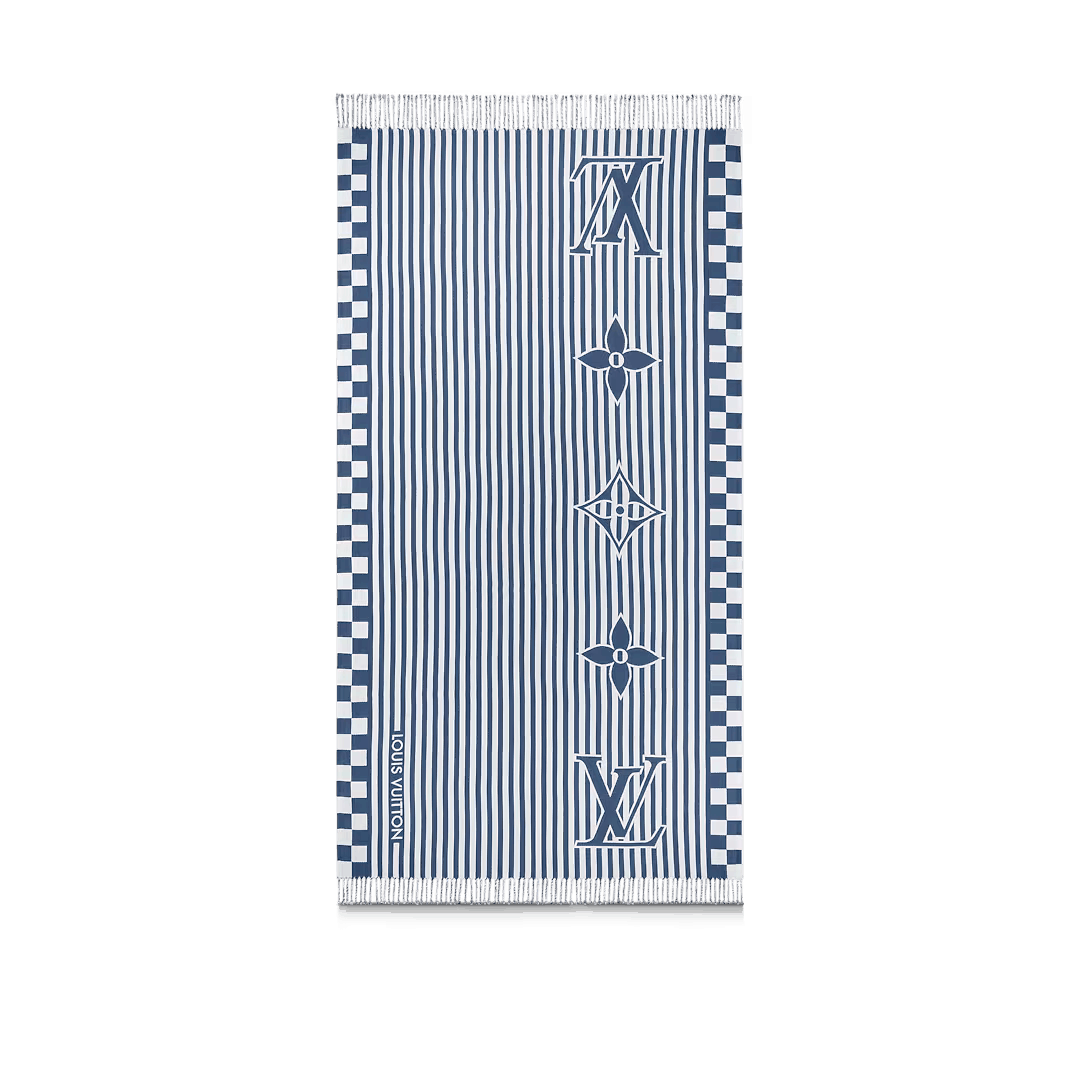 LV Graphical Beach Blanket