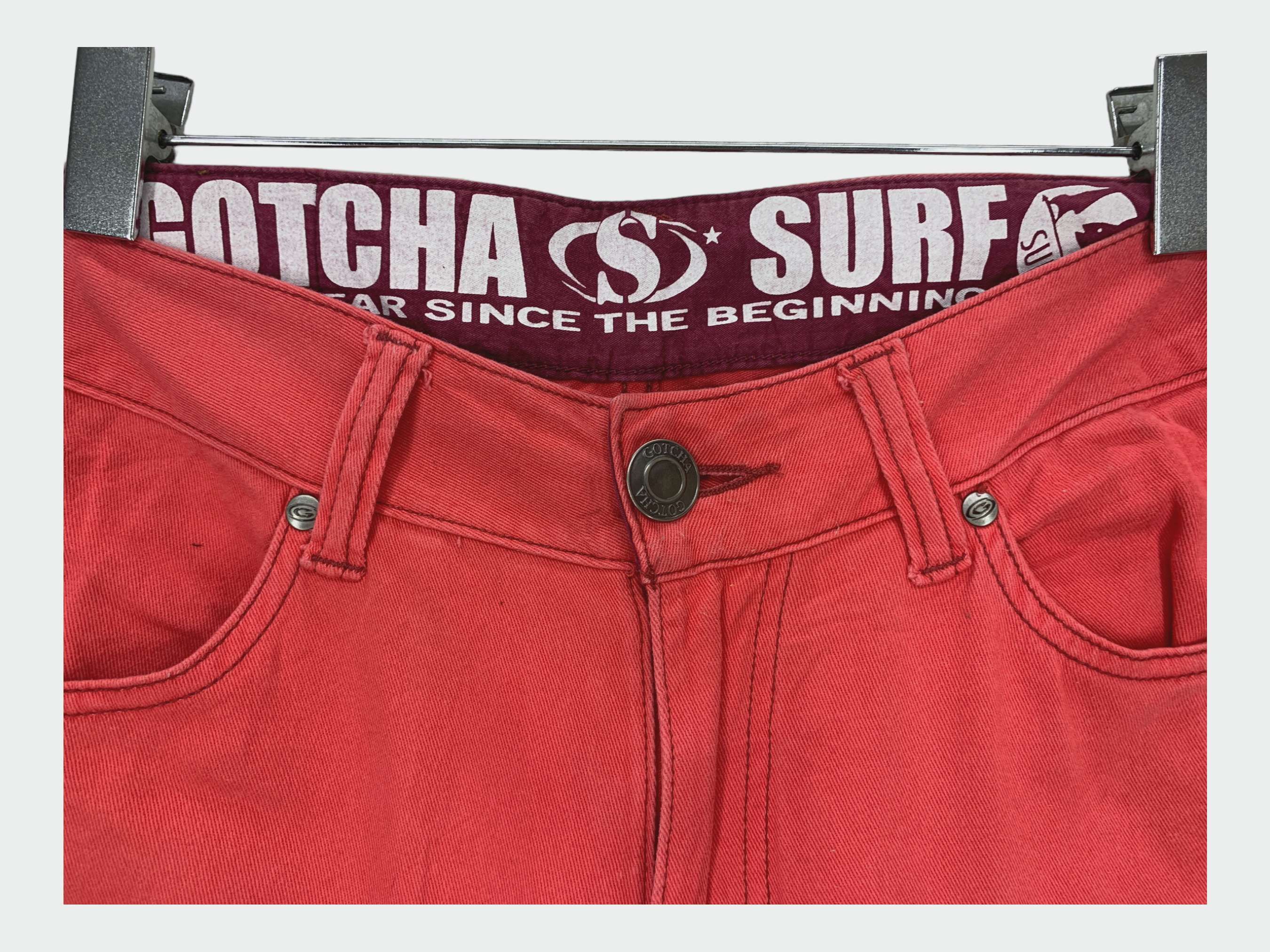 Gotcha × Japanese Brand Gotcha Red Pants Gotcha Hip Hop Surf Pants Size US 30 / EU 46 - 12 Thumbnail