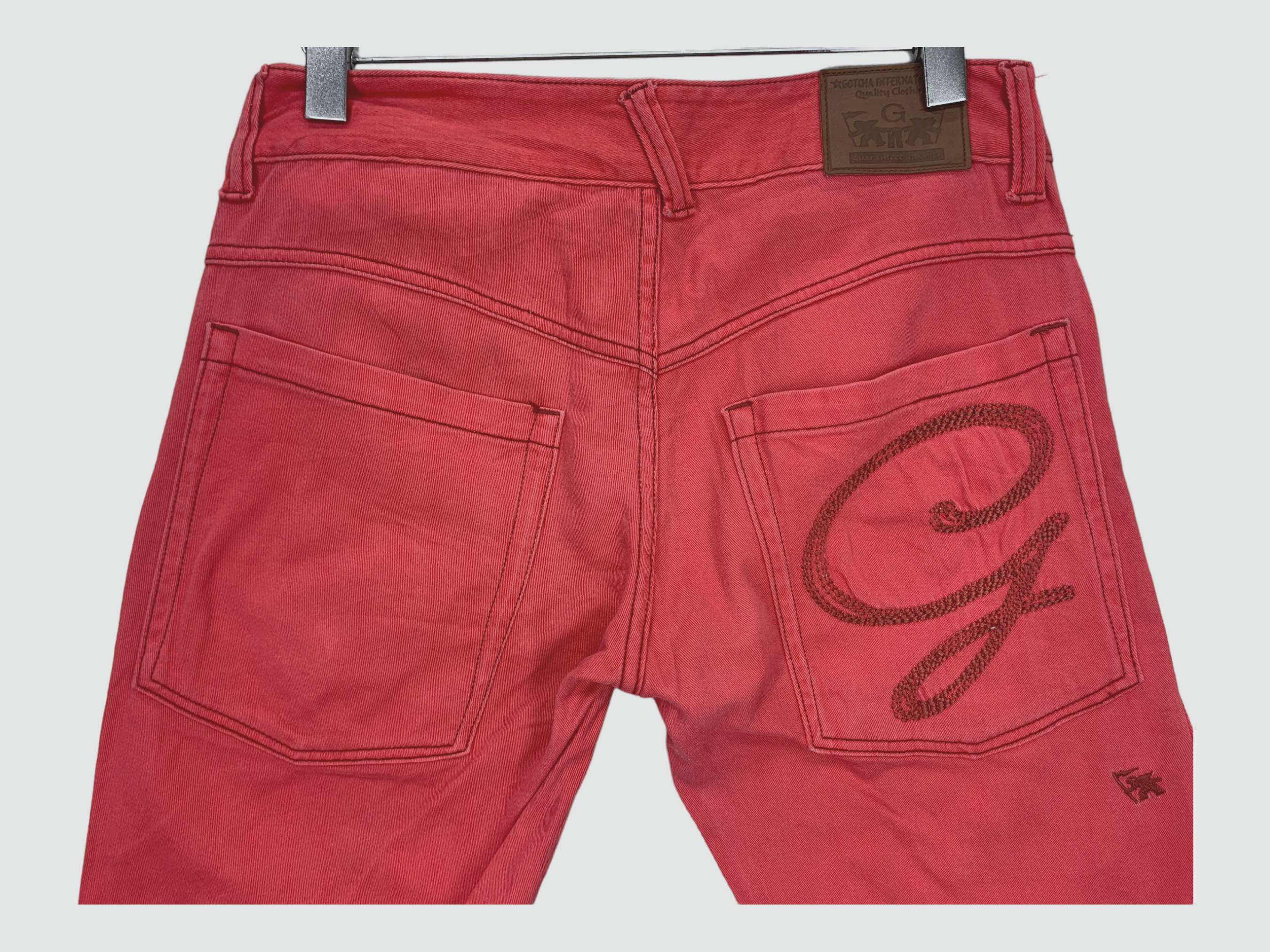 Gotcha × Japanese Brand Gotcha Red Pants Gotcha Hip Hop Surf Pants Size US 30 / EU 46 - 6 Thumbnail