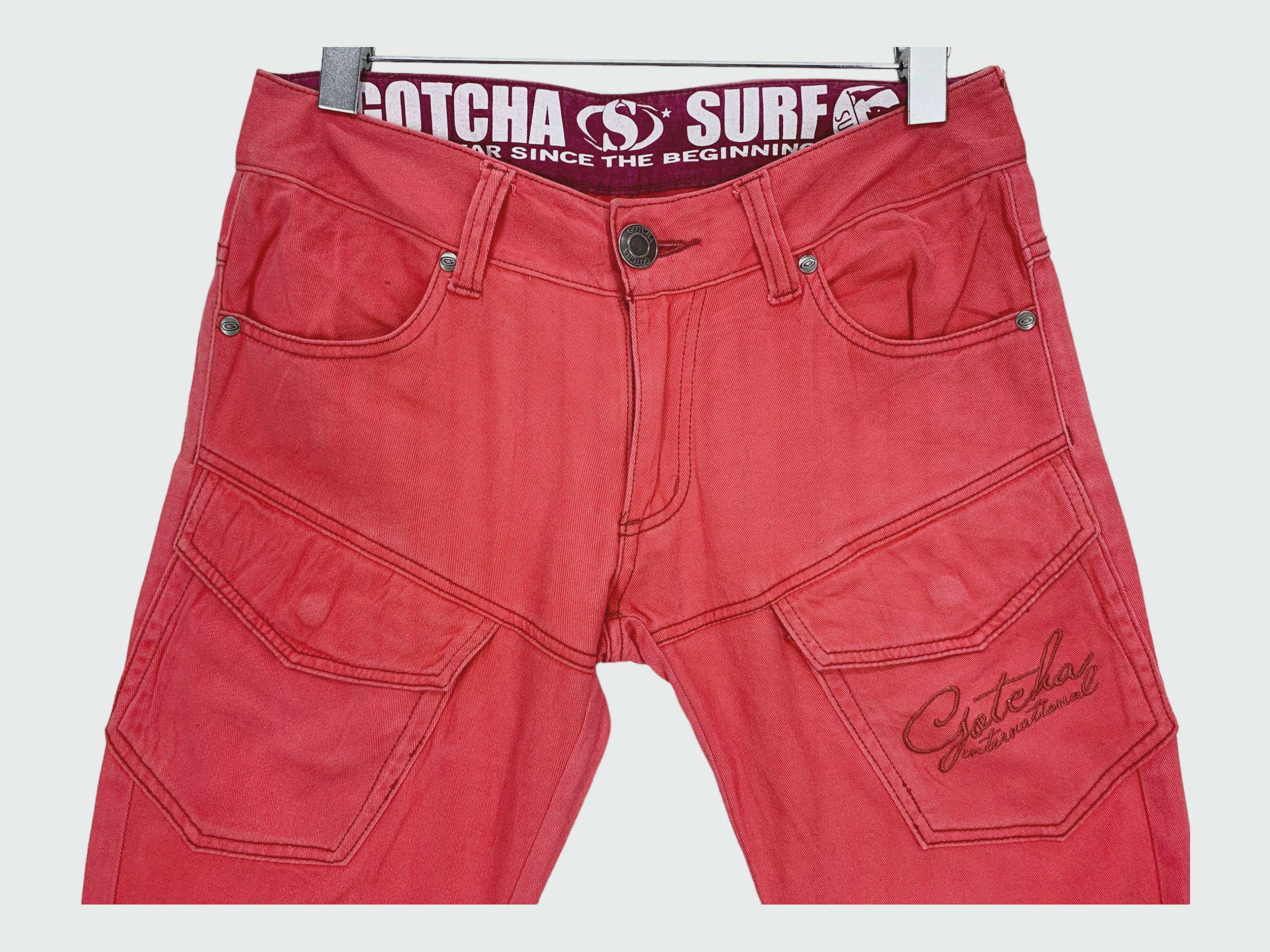 Gotcha × Japanese Brand Gotcha Red Pants Gotcha Hip Hop Surf Pants Size US 30 / EU 46 - 3 Thumbnail