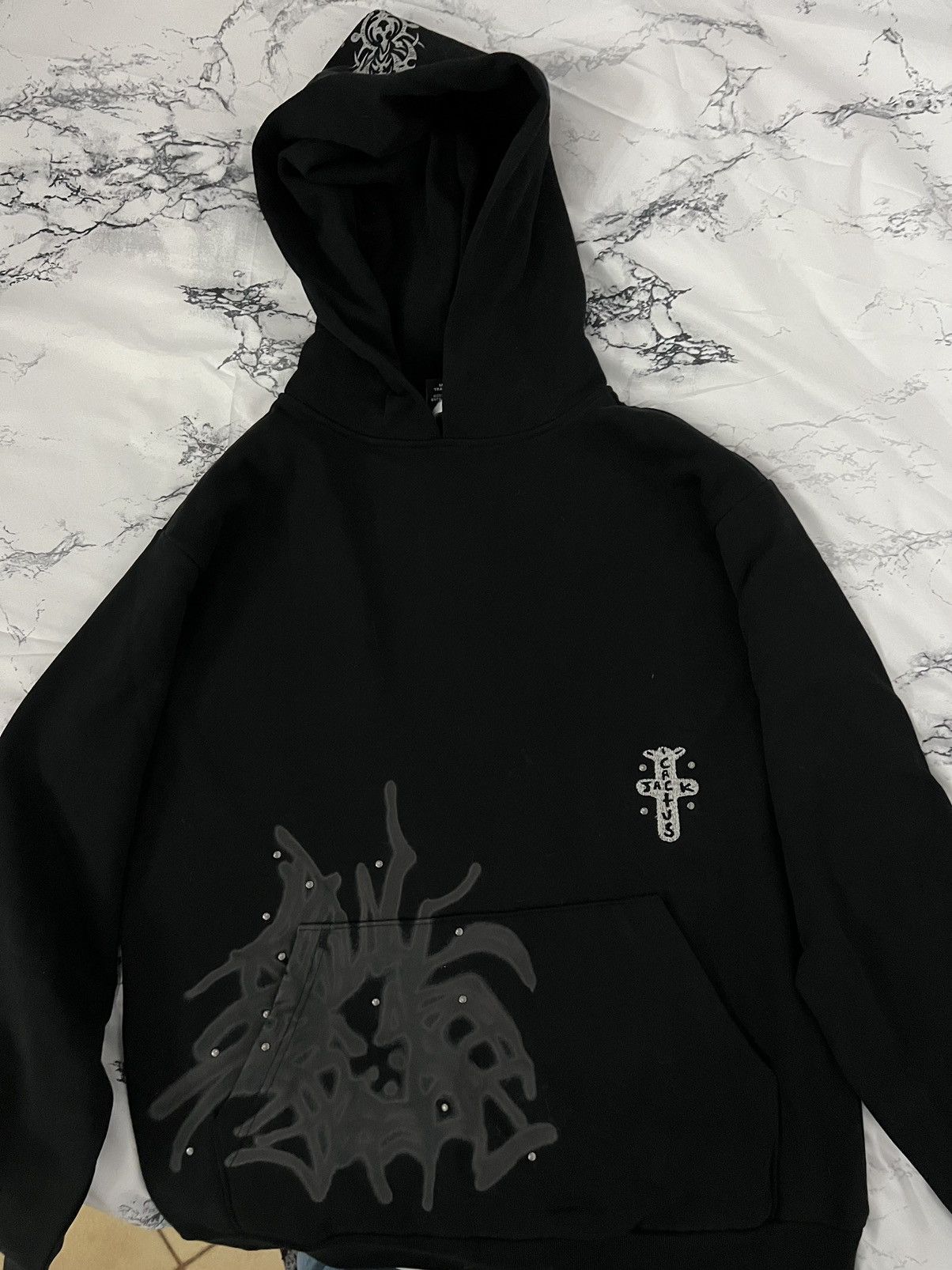 Travis Scott Cactus jack hoodie STUDDED PULLOVER HOODIE M | Grailed