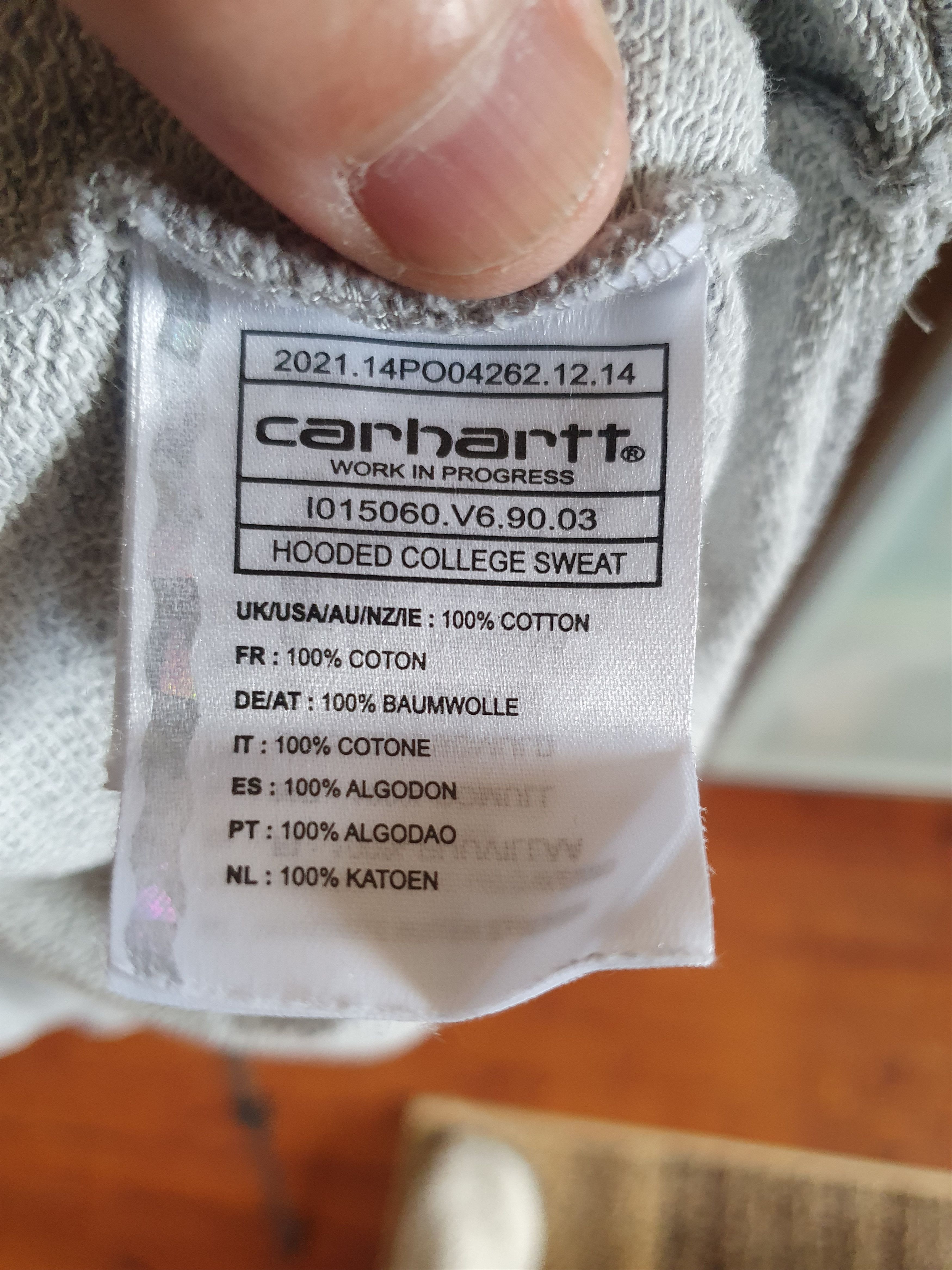 Carhartt Wip Carhartt Wip Hooded College Sweat SWAG Hoodie sz XXL Size US XXL / EU 58 / 5 - 7 Thumbnail