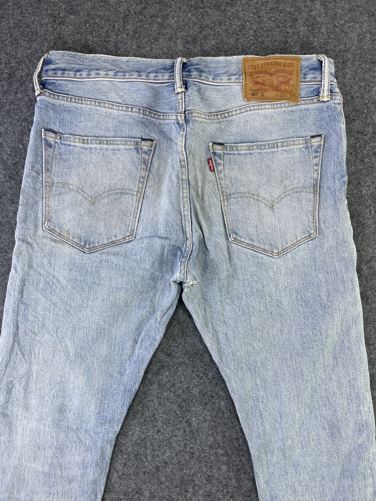 Levi's Vintage Levis 501 S Stone Wash Jeans - J805 Size US 34 / EU 50 - 4 Thumbnail