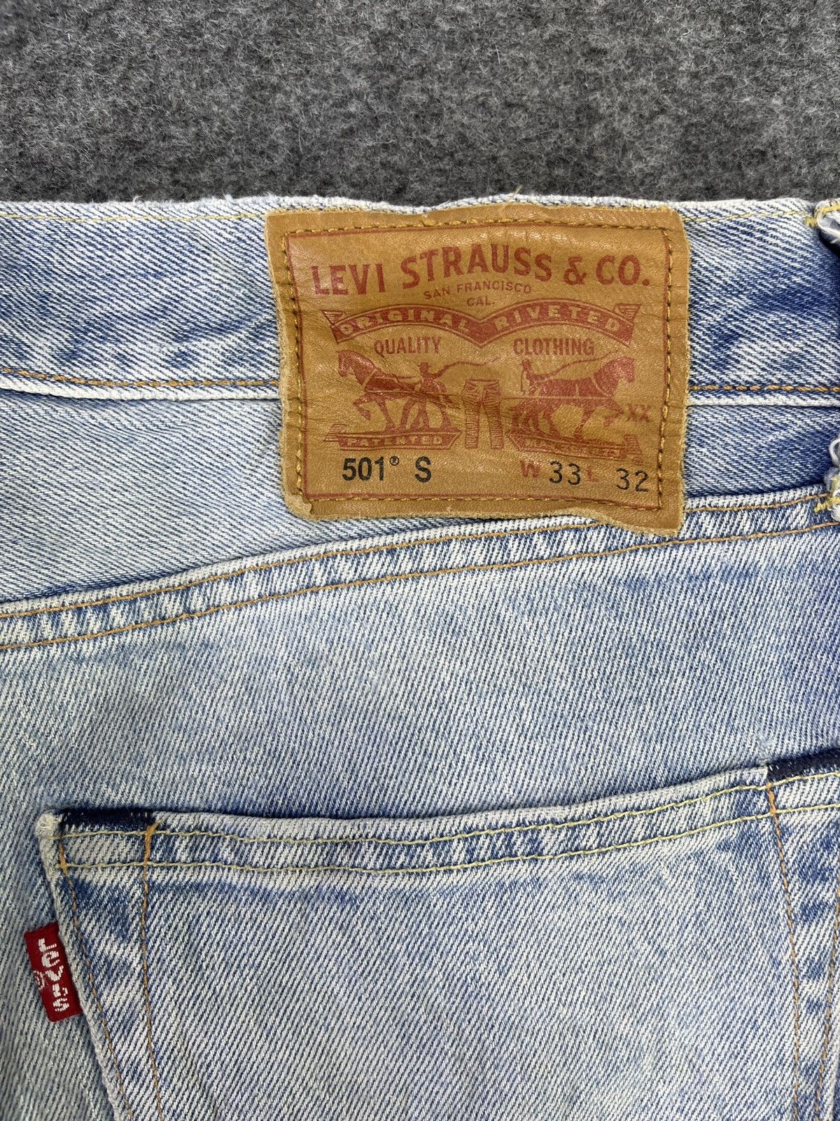 Levi's Vintage Levis 501 S Stone Wash Jeans - J805 Size US 34 / EU 50 - 12 Thumbnail