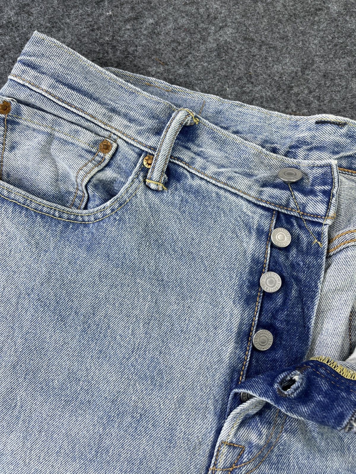Levi's Vintage Levis 501 S Stone Wash Jeans - J805 Size US 34 / EU 50 - 5 Thumbnail