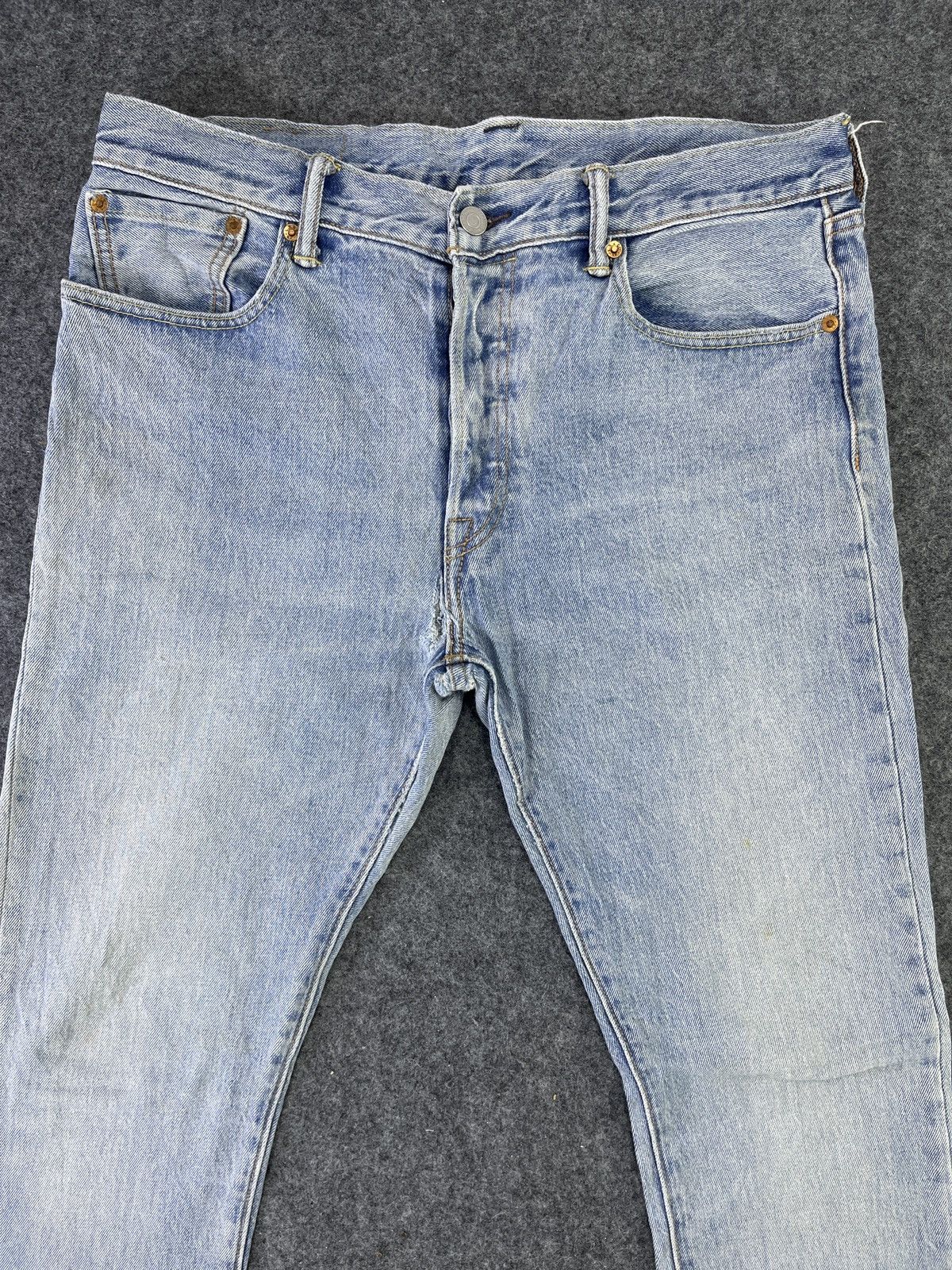 Levi's Vintage Levis 501 S Stone Wash Jeans - J805 Size US 34 / EU 50 - 3 Thumbnail