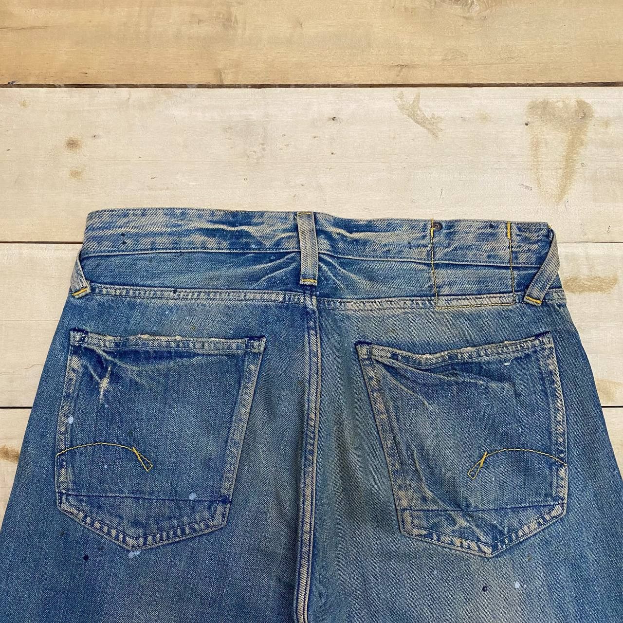 G-Star × Vintage X442 G STAR CORE REGULAR SELVEDGE PAINT SPLASH DENIM Size US 34 / EU 50 - 2 Thumbnail