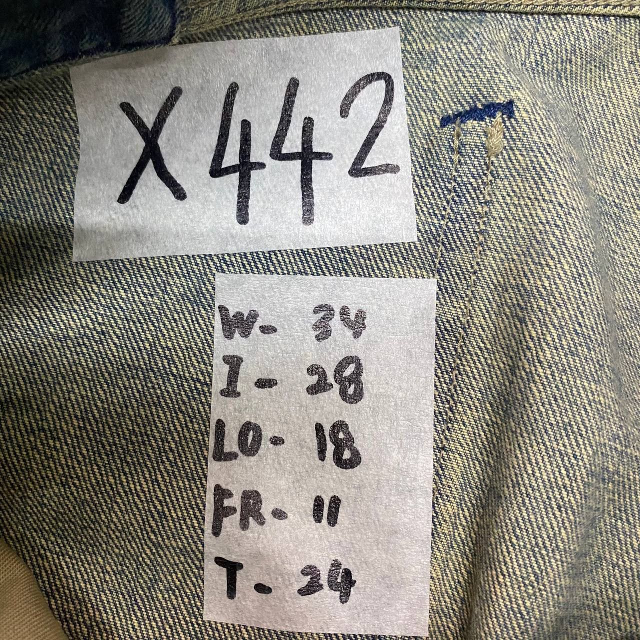 G-Star × Vintage X442 G STAR CORE REGULAR SELVEDGE PAINT SPLASH DENIM Size US 34 / EU 50 - 9 Thumbnail