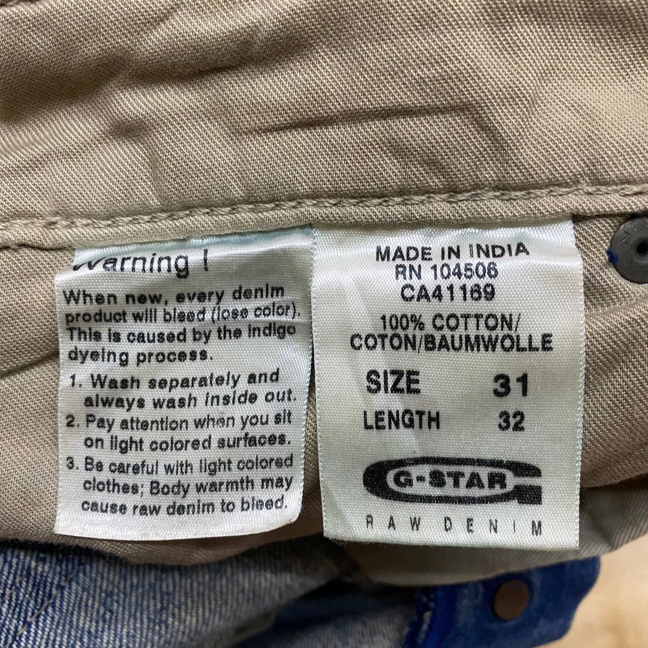 G-Star × Vintage X442 G STAR CORE REGULAR SELVEDGE PAINT SPLASH DENIM Size US 34 / EU 50 - 6 Thumbnail