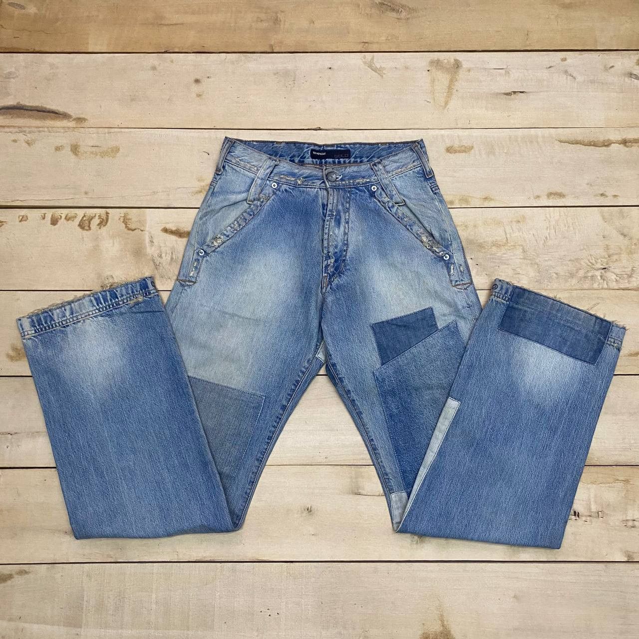 Energie X443 ENERGIE GOLD MADE IN ITALY PATCHWORK DENIM Size US 30 / EU 46 - 3 Thumbnail