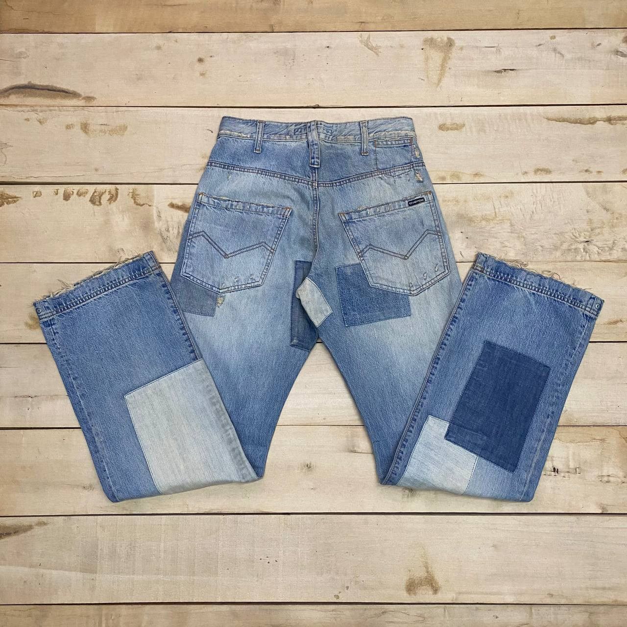 Energie X443 ENERGIE GOLD MADE IN ITALY PATCHWORK DENIM Size US 30 / EU 46 - 1 Thumbnail