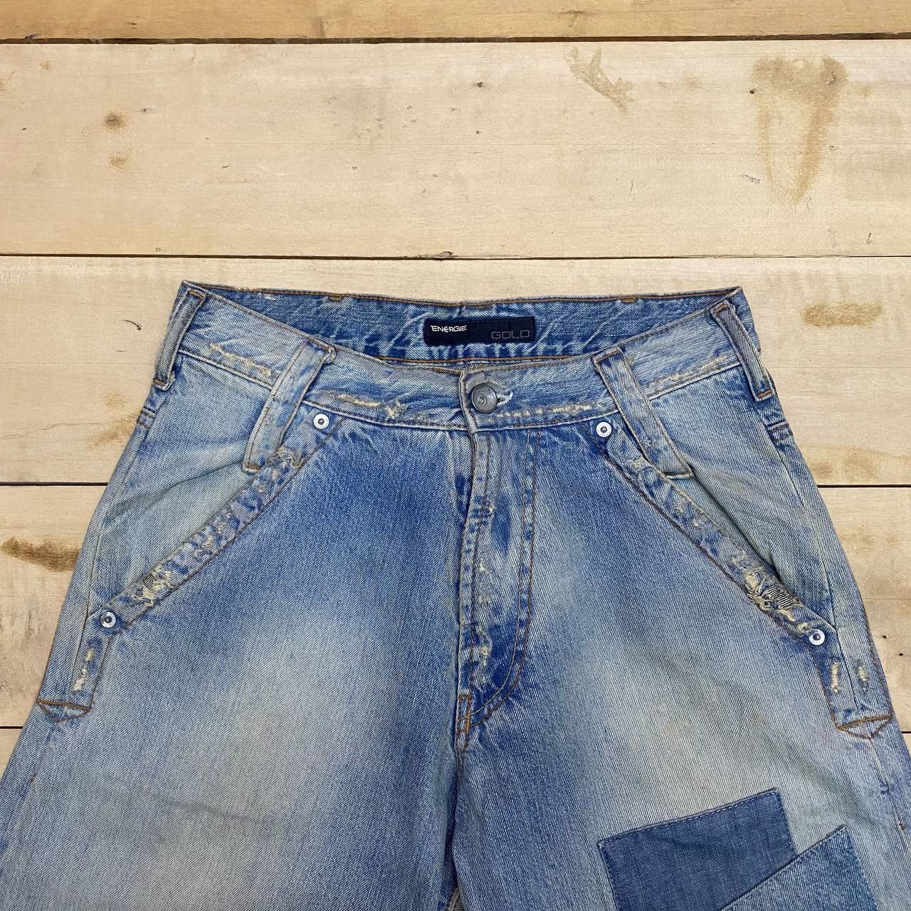 Energie X443 ENERGIE GOLD MADE IN ITALY PATCHWORK DENIM Size US 30 / EU 46 - 4 Thumbnail
