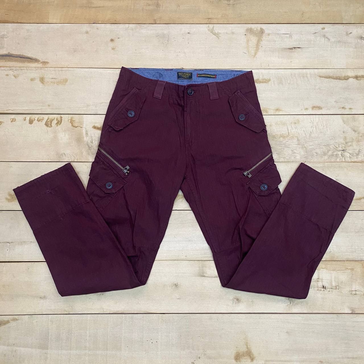 Japanese Brand X448 JAPAN BACK NUMBER X ARMORED EQUIPMENT CARGO PANTS Size US 34 / EU 50 - 3 Thumbnail