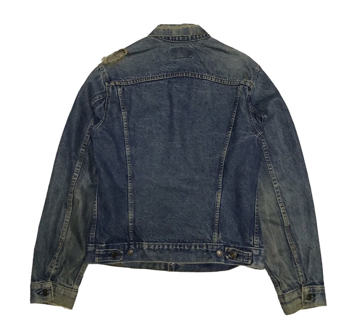 Levi's Vtg Distress Levis Type III Trucker Denim Jacket Button No52 Size US L / EU 52-54 / 3 - 2 Thumbnail