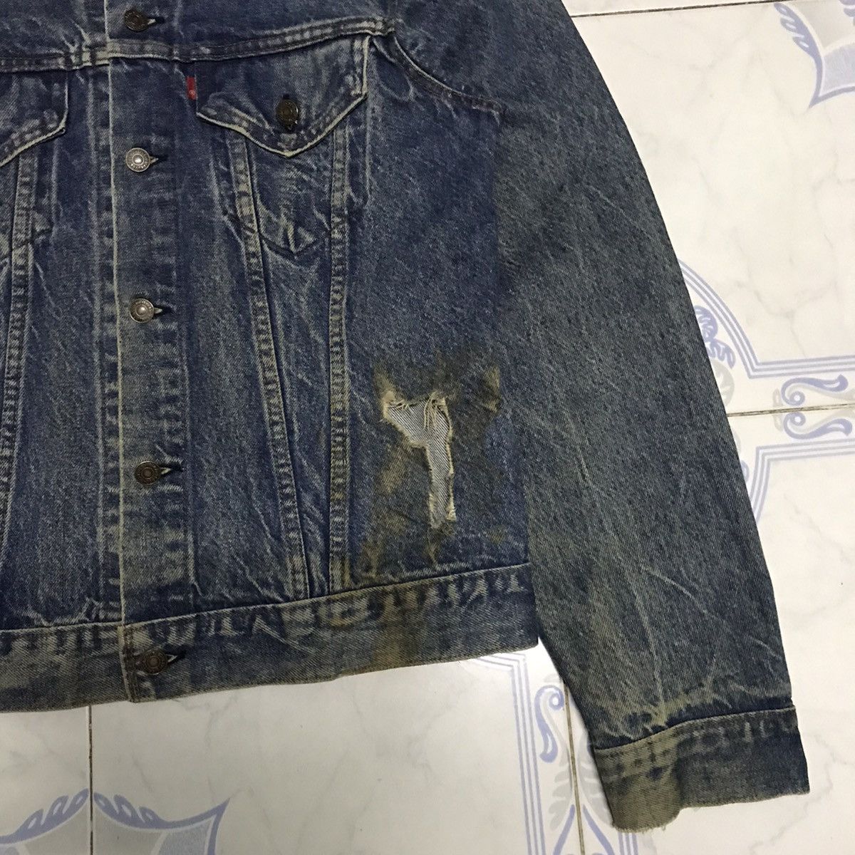 Levi's Vtg Distress Levis Type III Trucker Denim Jacket Button No52 Size US L / EU 52-54 / 3 - 4 Thumbnail